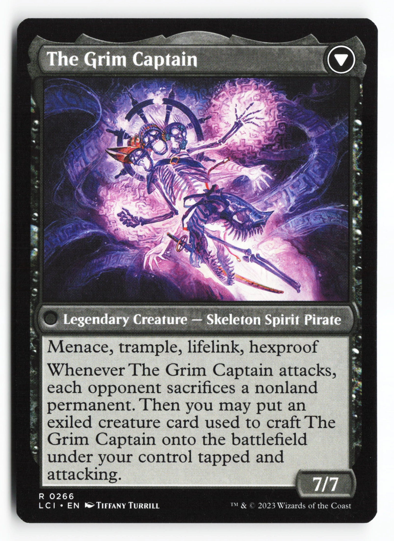 Throne of the Grim Captain // The Grim Captain (LCI 266) — Achterkant