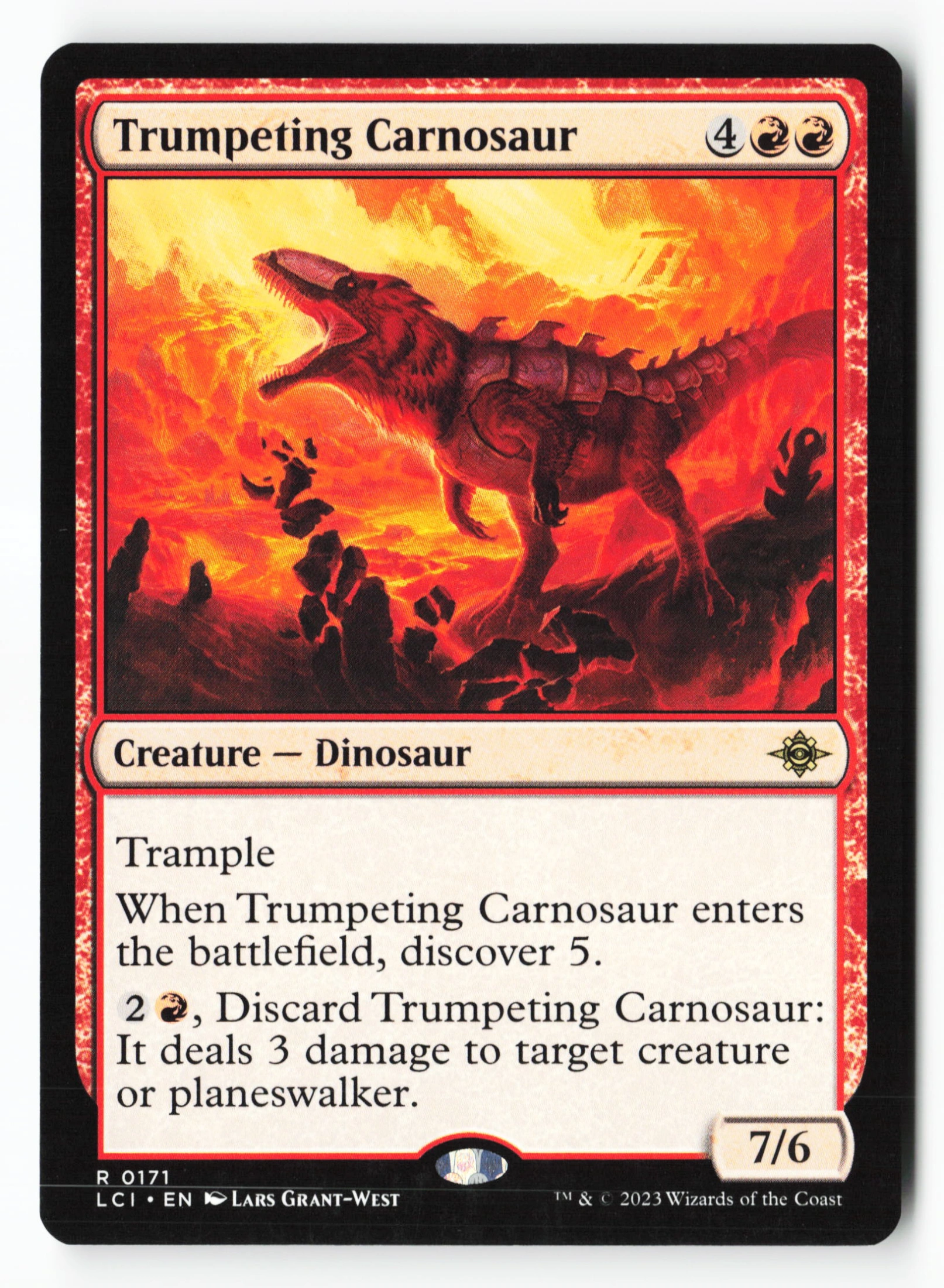 Trumpeting Carnosaur (LCI 171) — Voorkant