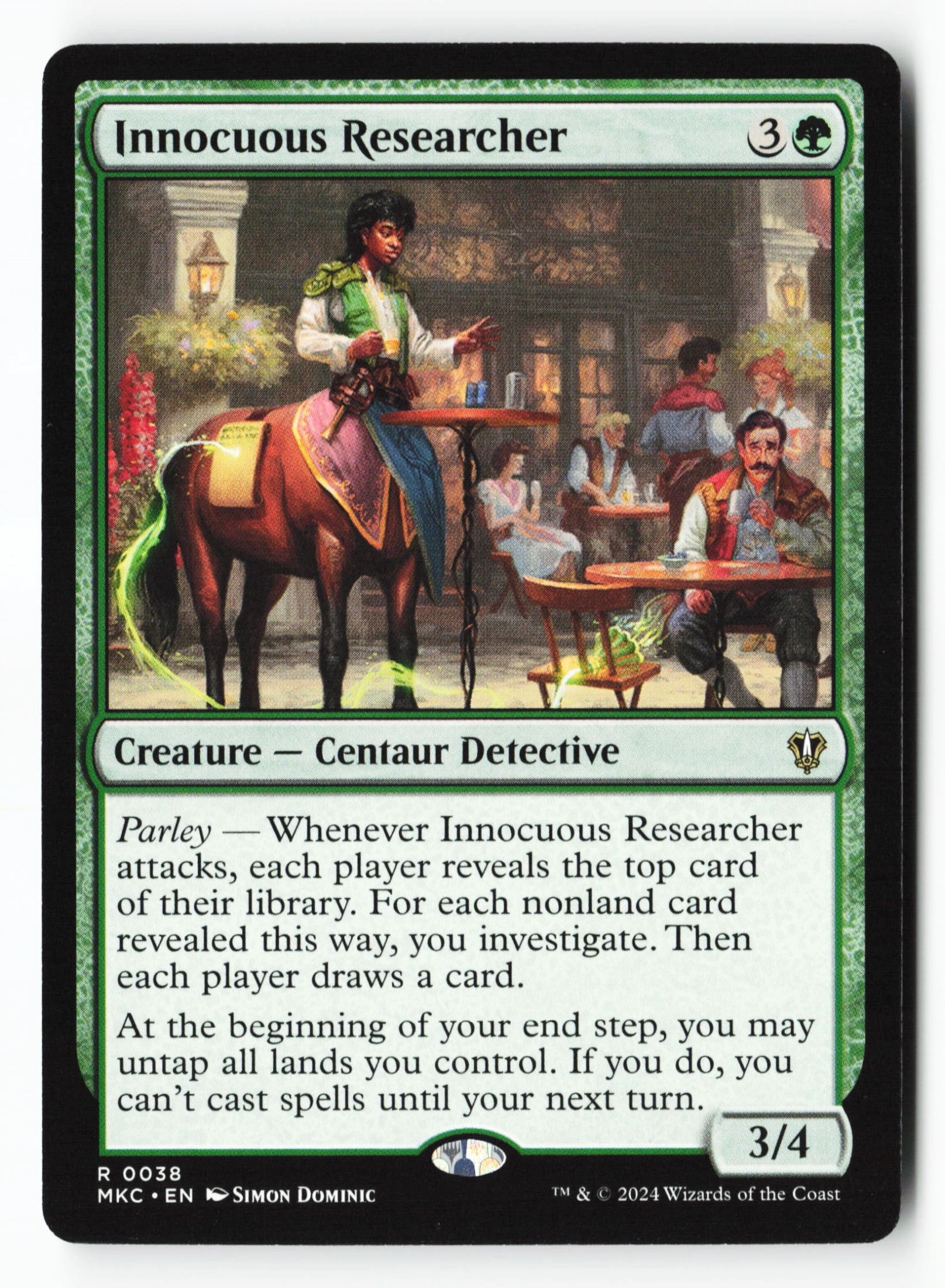 Innocuous Researcher (MKC 038) — Voorkant