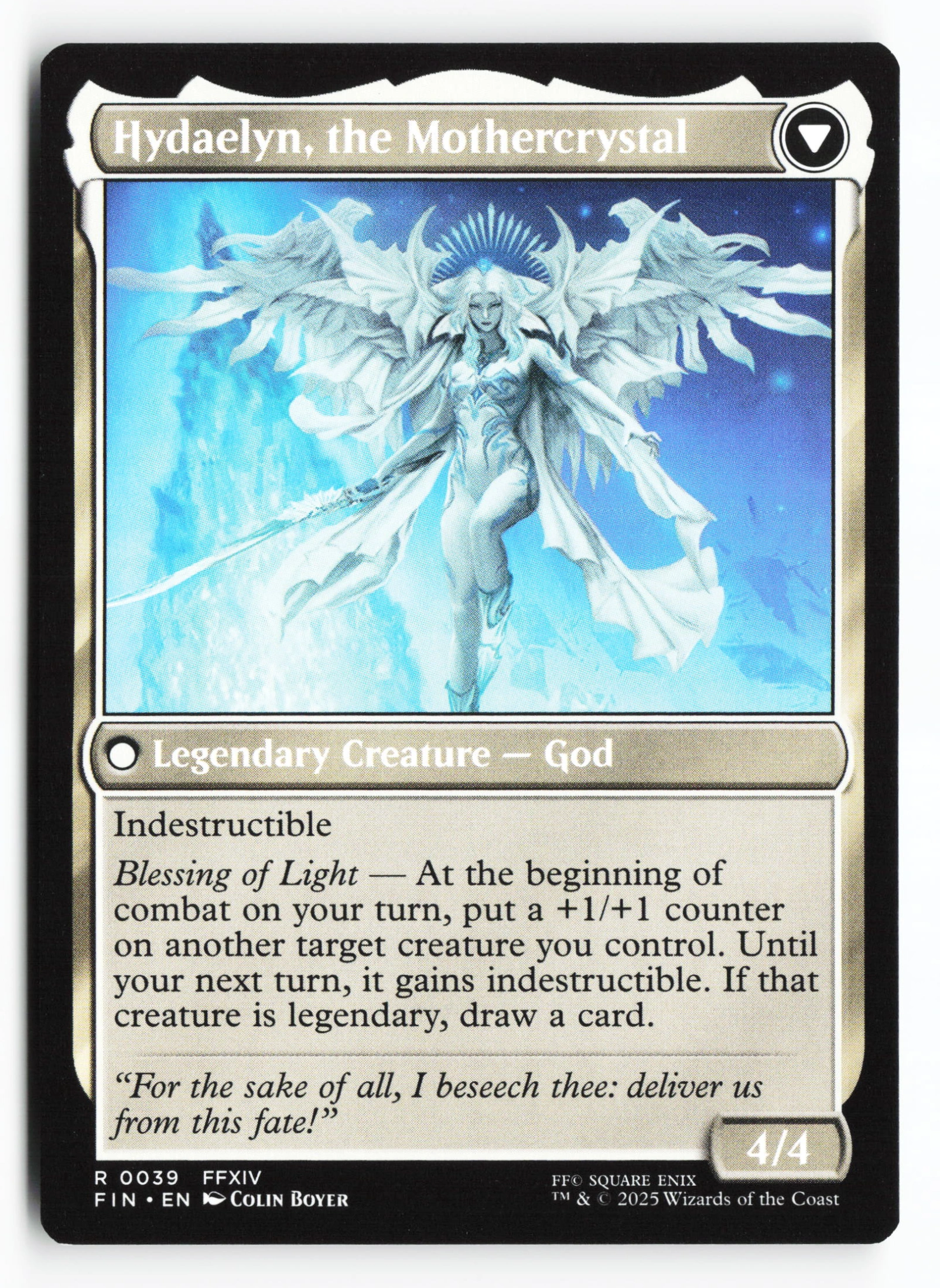 Venat, Heart of Hydaelyn // Hydaelyn, the Mothercrystal (FIN 039) — Achterkant