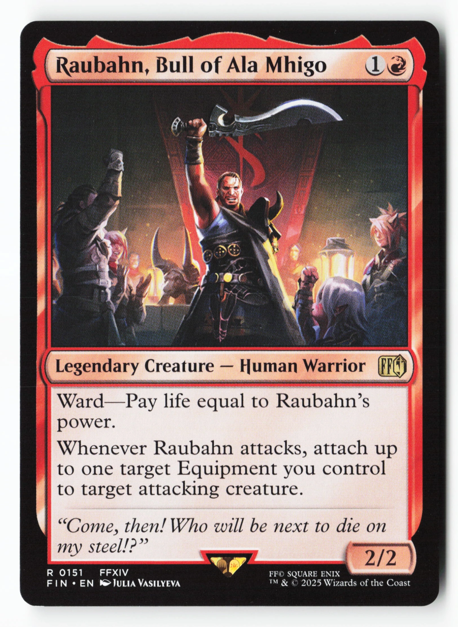 Raubahn, Bull of Ala Mhigo (FIN 151) — Voorkant
