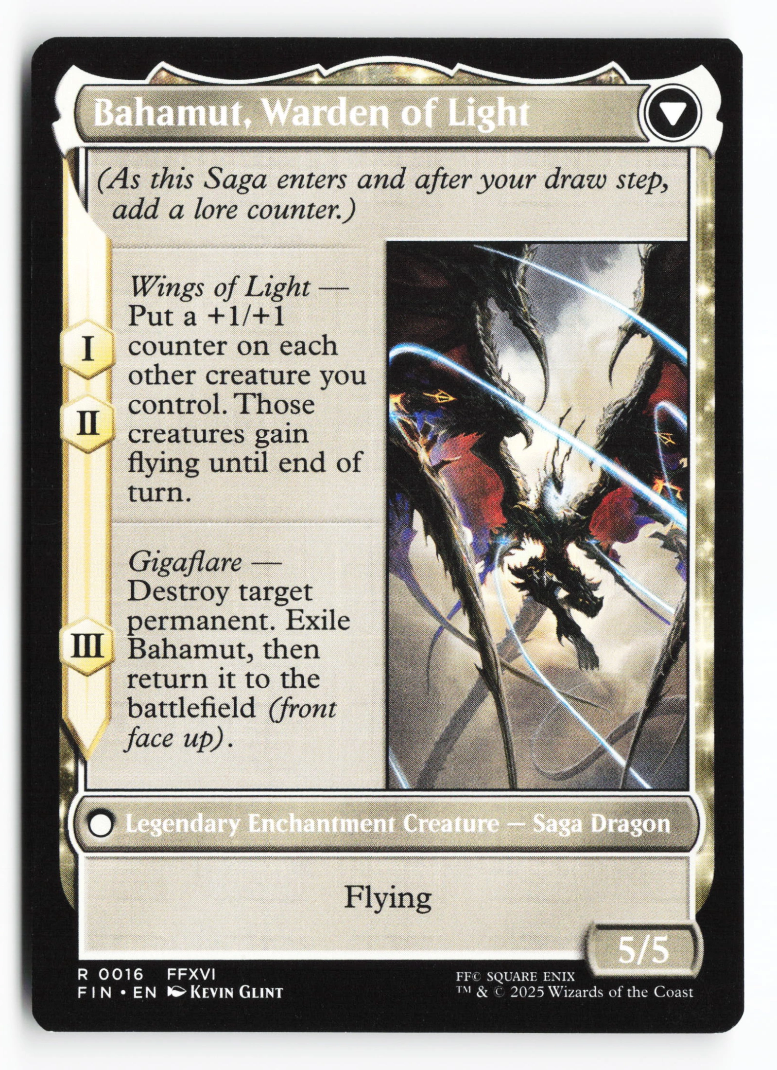 Dion, Bahamut's Dominant // Bahamut, Warden of Light (FIN 016) — Achterkant