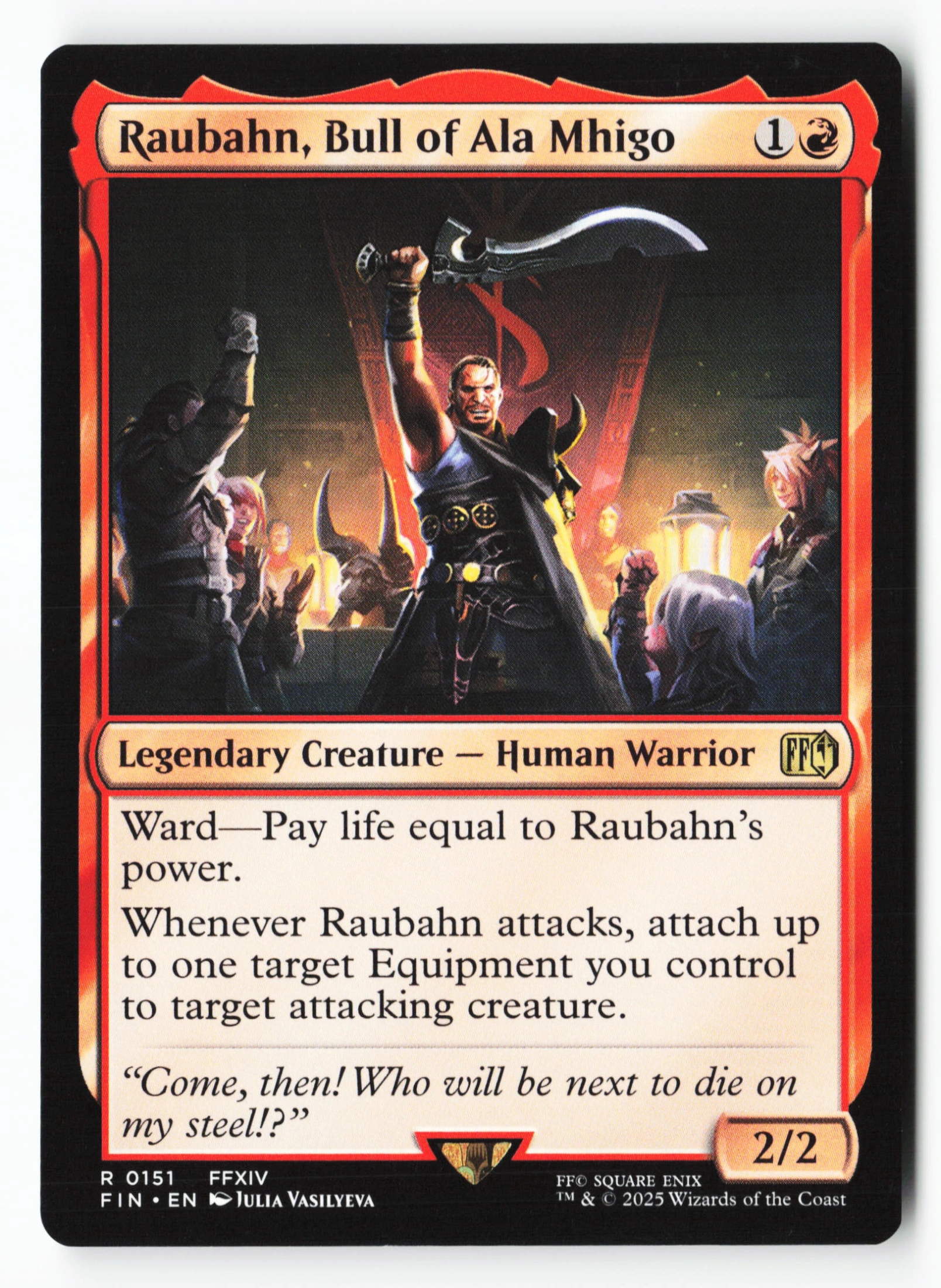 Raubahn, Bull of Ala Mhigo (FIN 151) — Voorkant