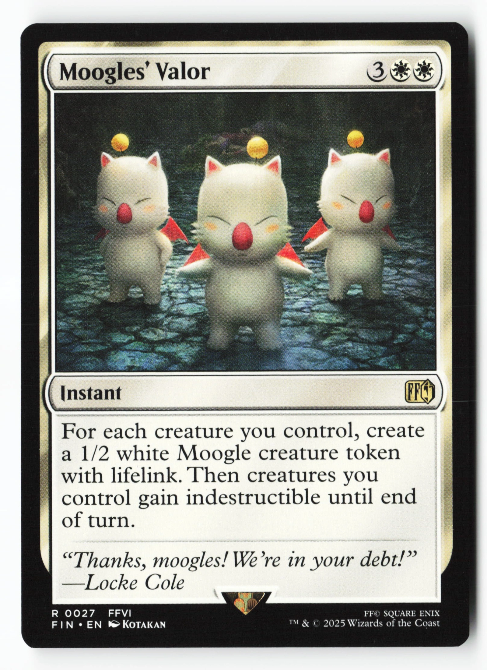 Moogles' Valor (FIN 027) — Voorkant
