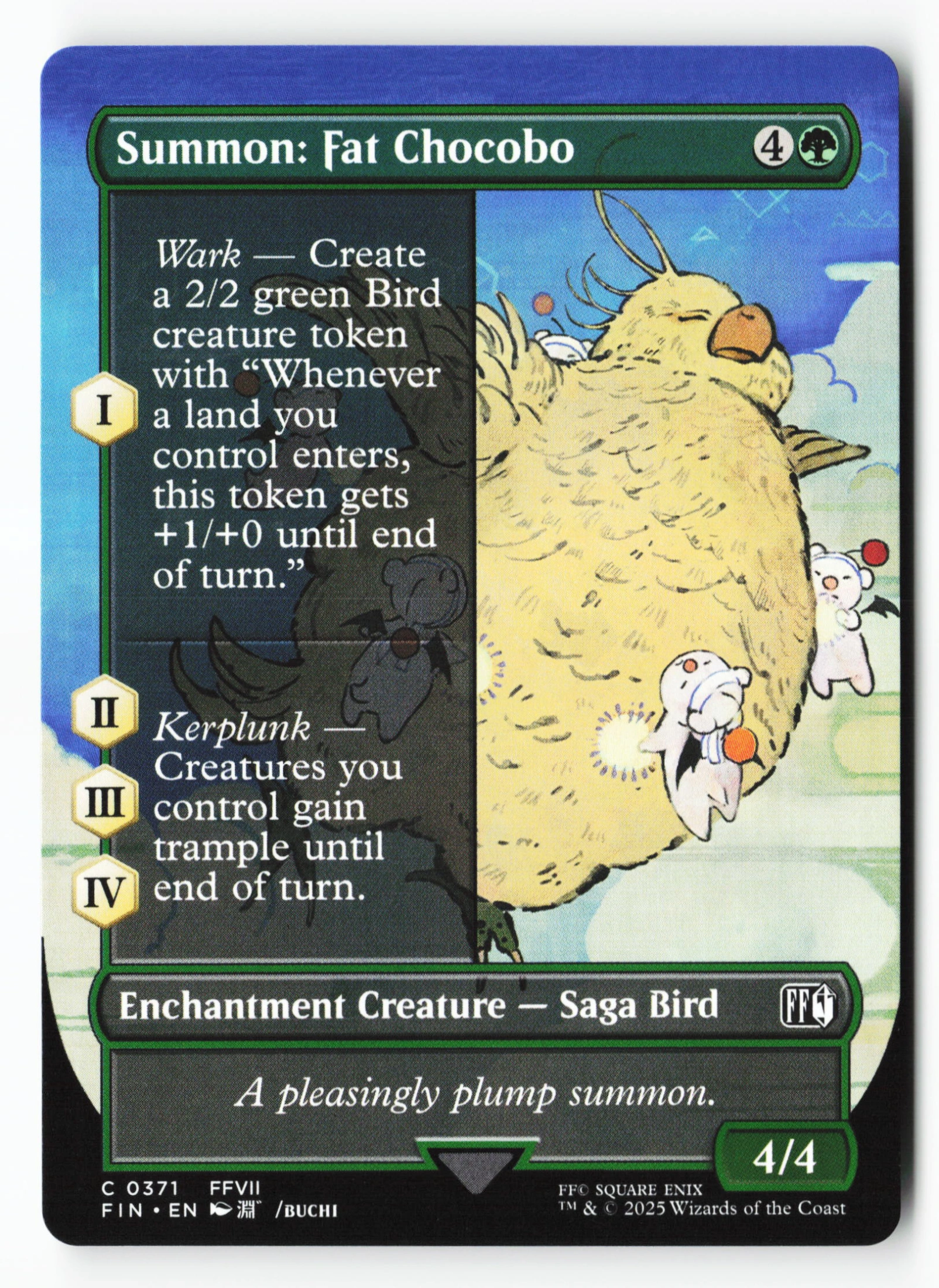 Summon: Fat Chocobo (FIN 371) — Voorkant