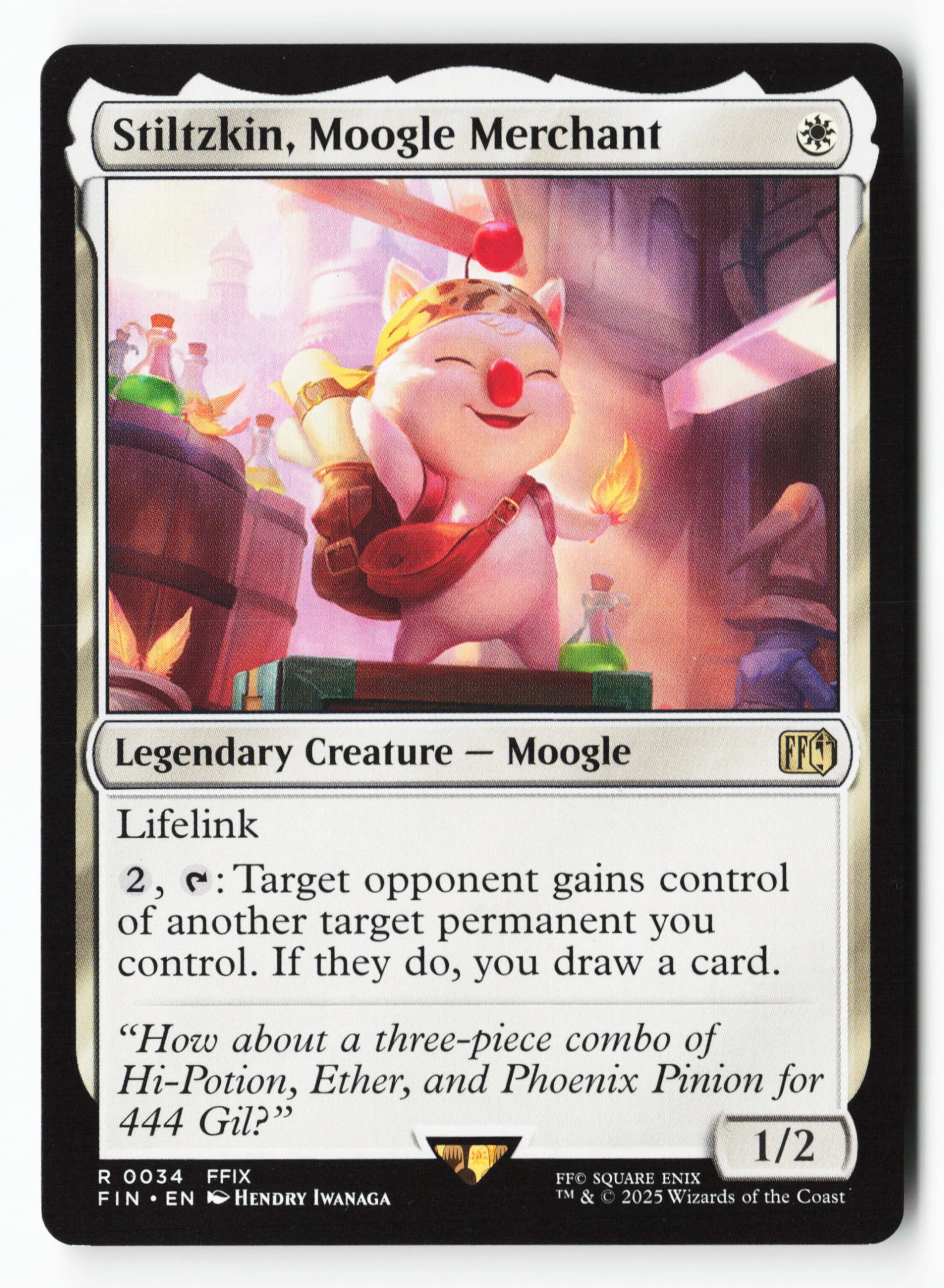 Stiltzkin, Moogle Merchant (FIN 034) — Voorkant