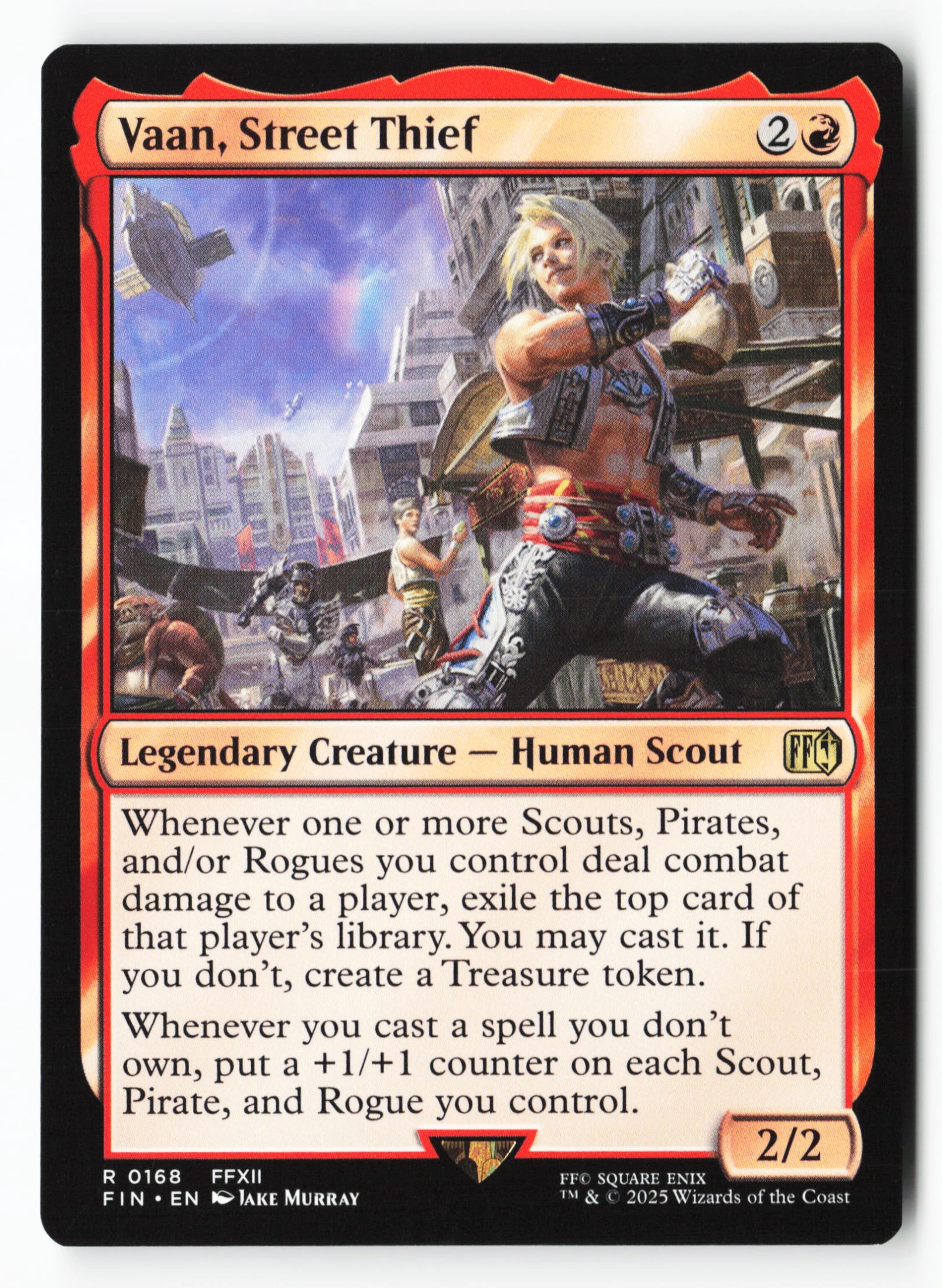 Vaan, Street Thief (FIN 168) — Voorkant