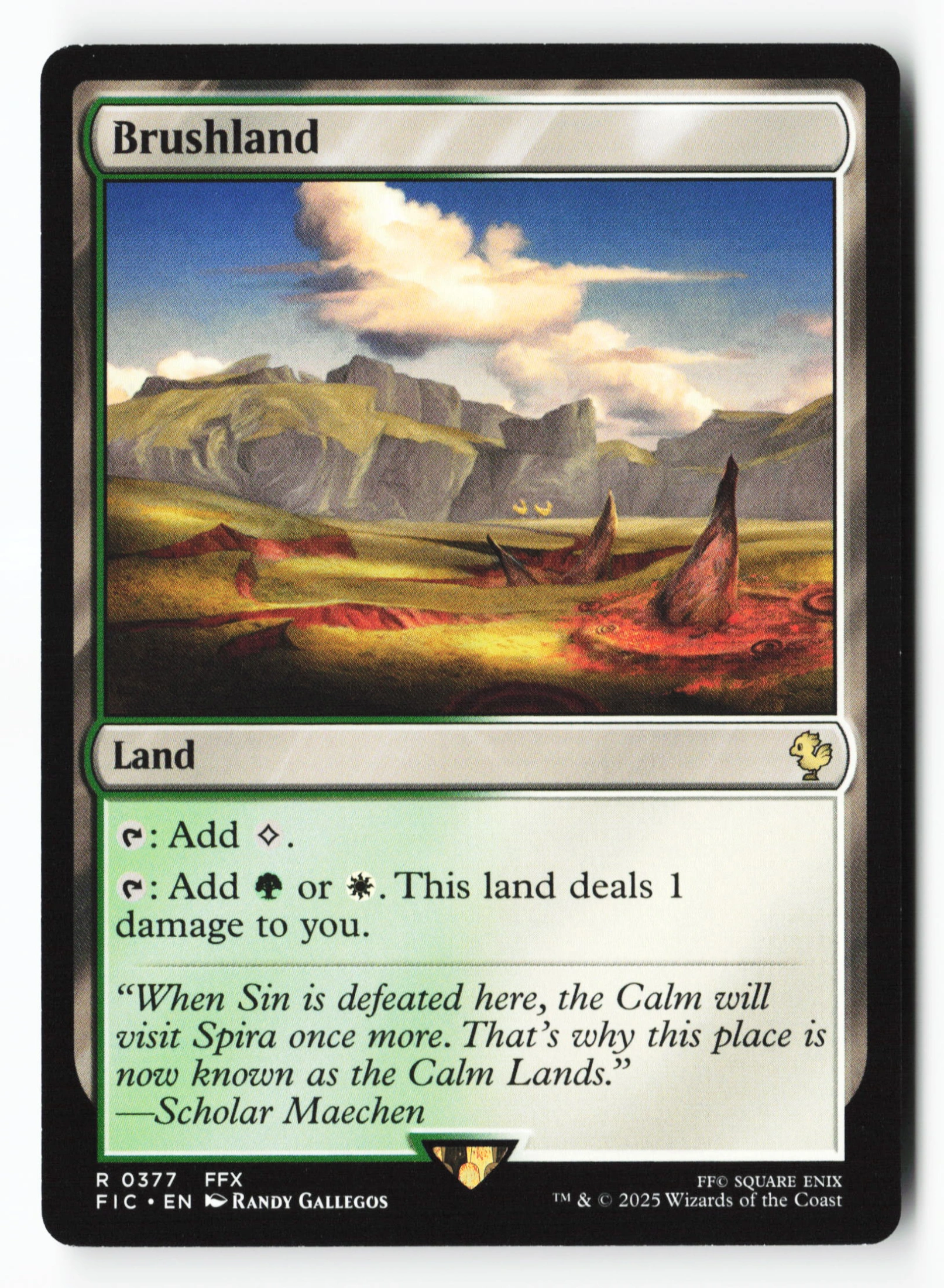 Brushland (FIC 377) — Voorkant