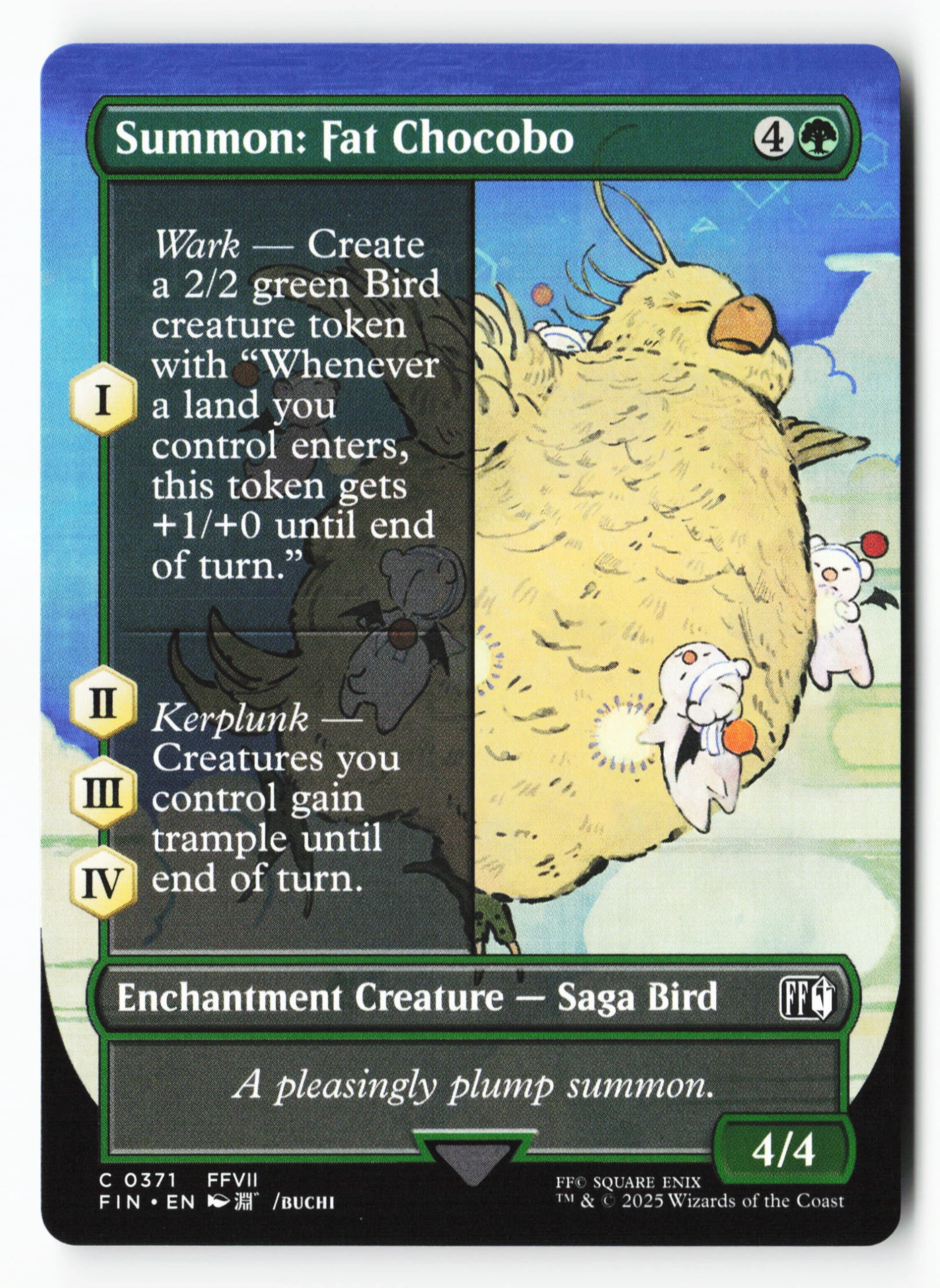 Summon: Fat Chocobo (FIN 371) — Voorkant