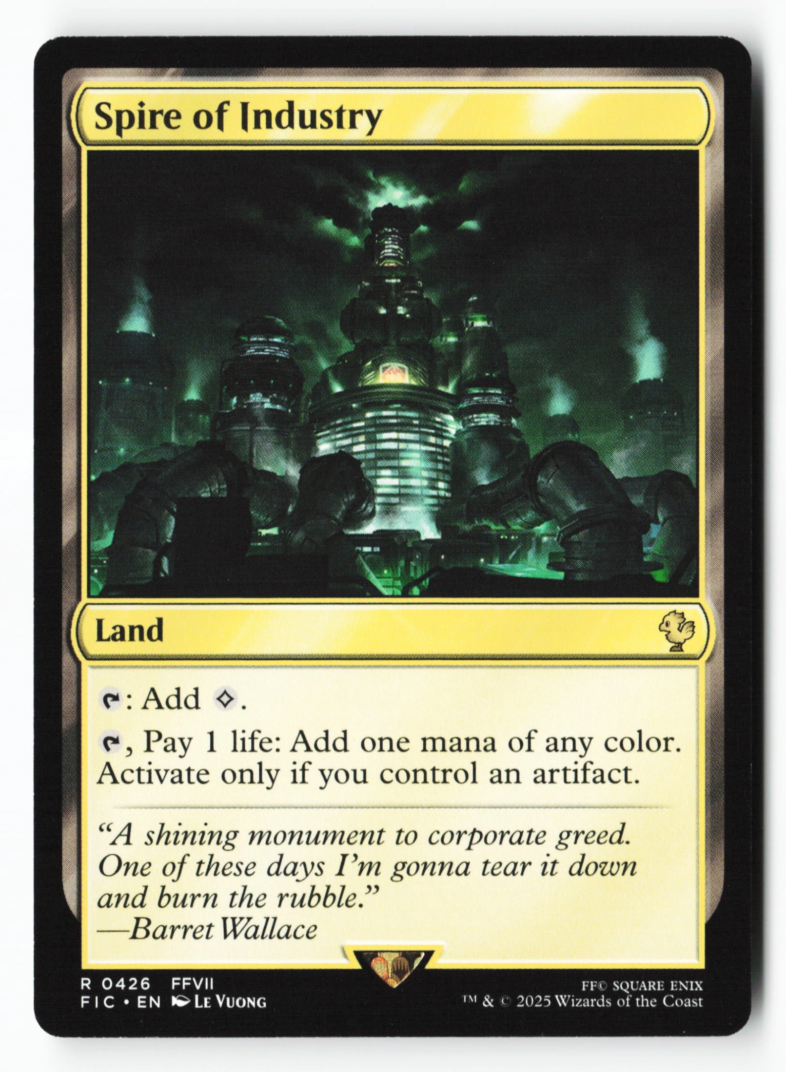 Spire of Industry (FIC 426) — Voorkant