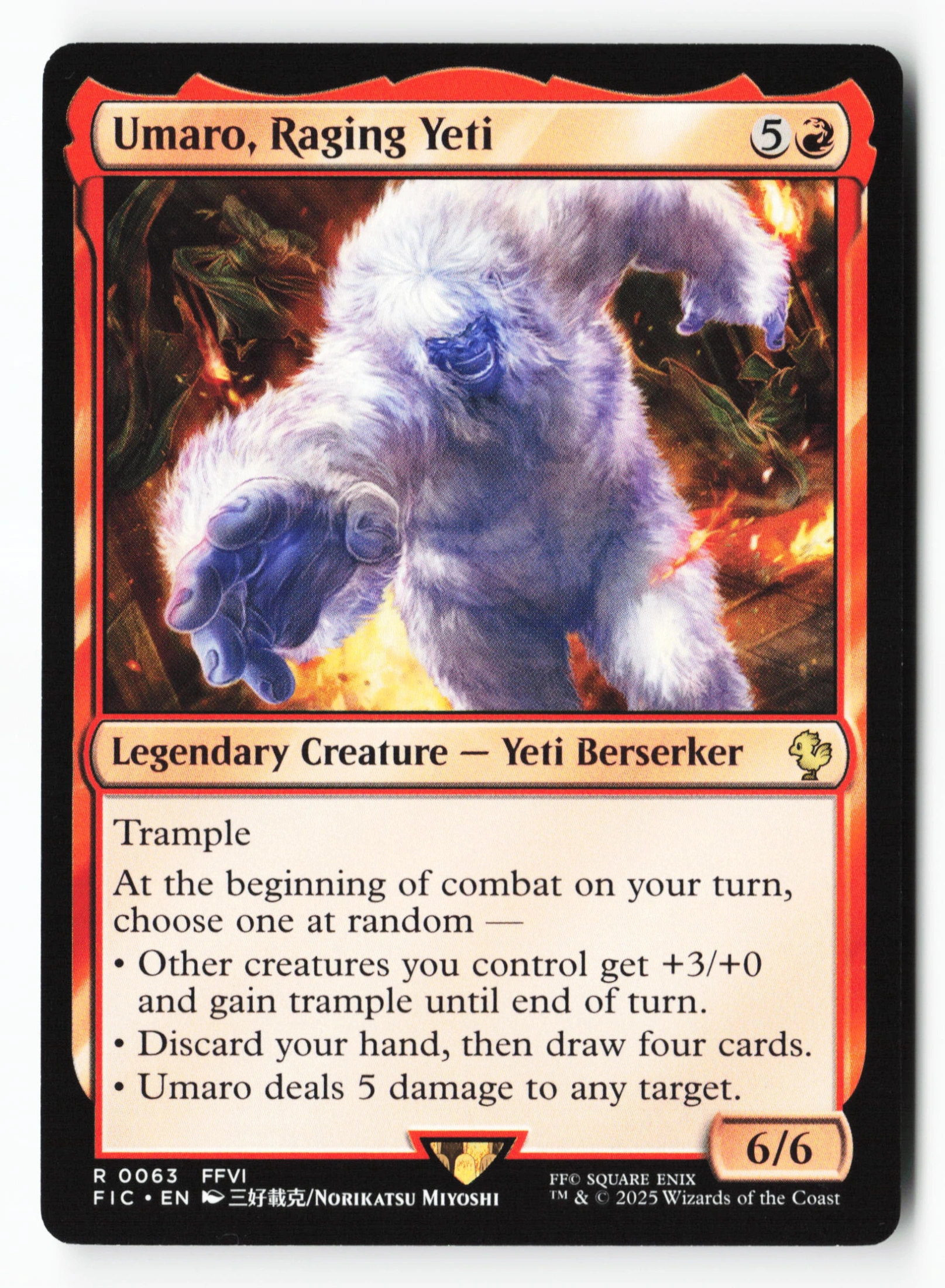 Umaro, Raging Yeti (FIC 063) — Voorkant