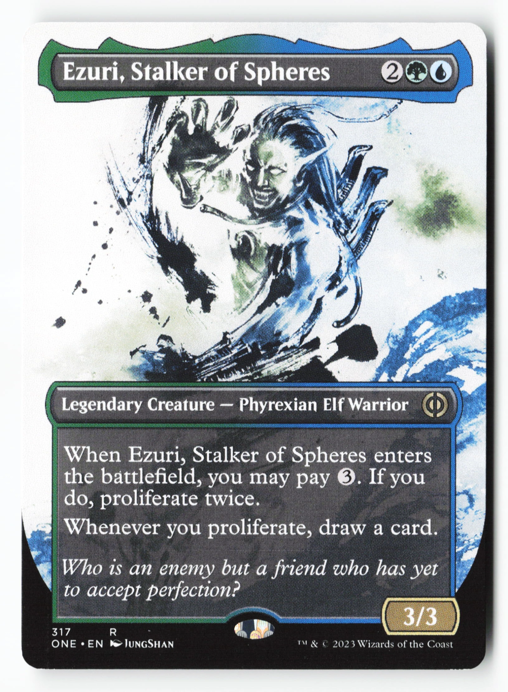 Ezuri, Stalker of Spheres (ONE 317) — Voorkant
