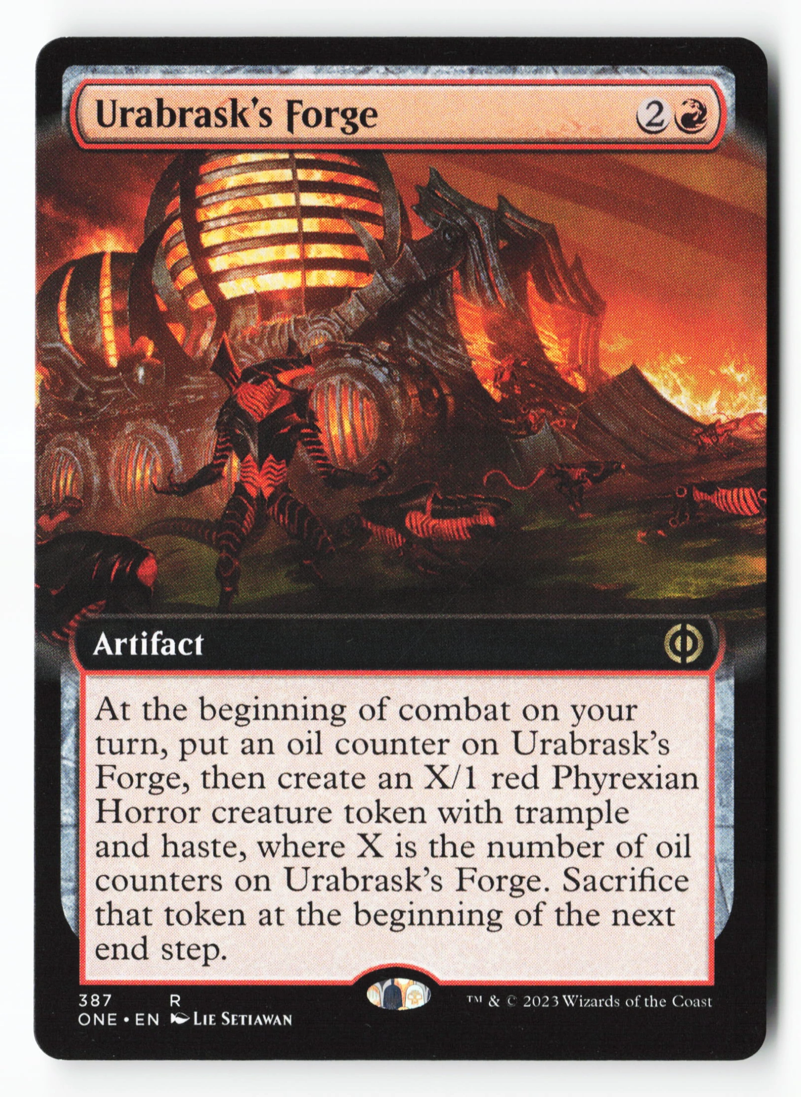 Urabrask's Forge (ONE 387) — Voorkant