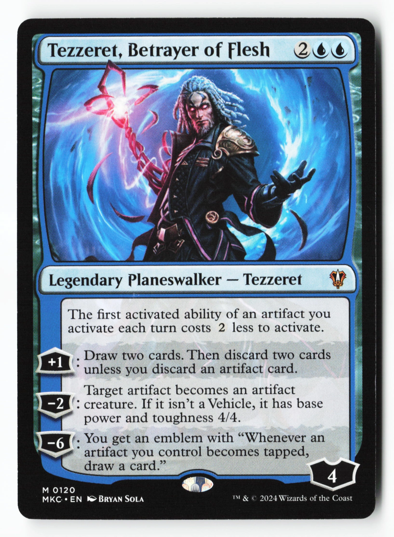 Tezzeret, Betrayer of Flesh (MKC 120) — Voorkant