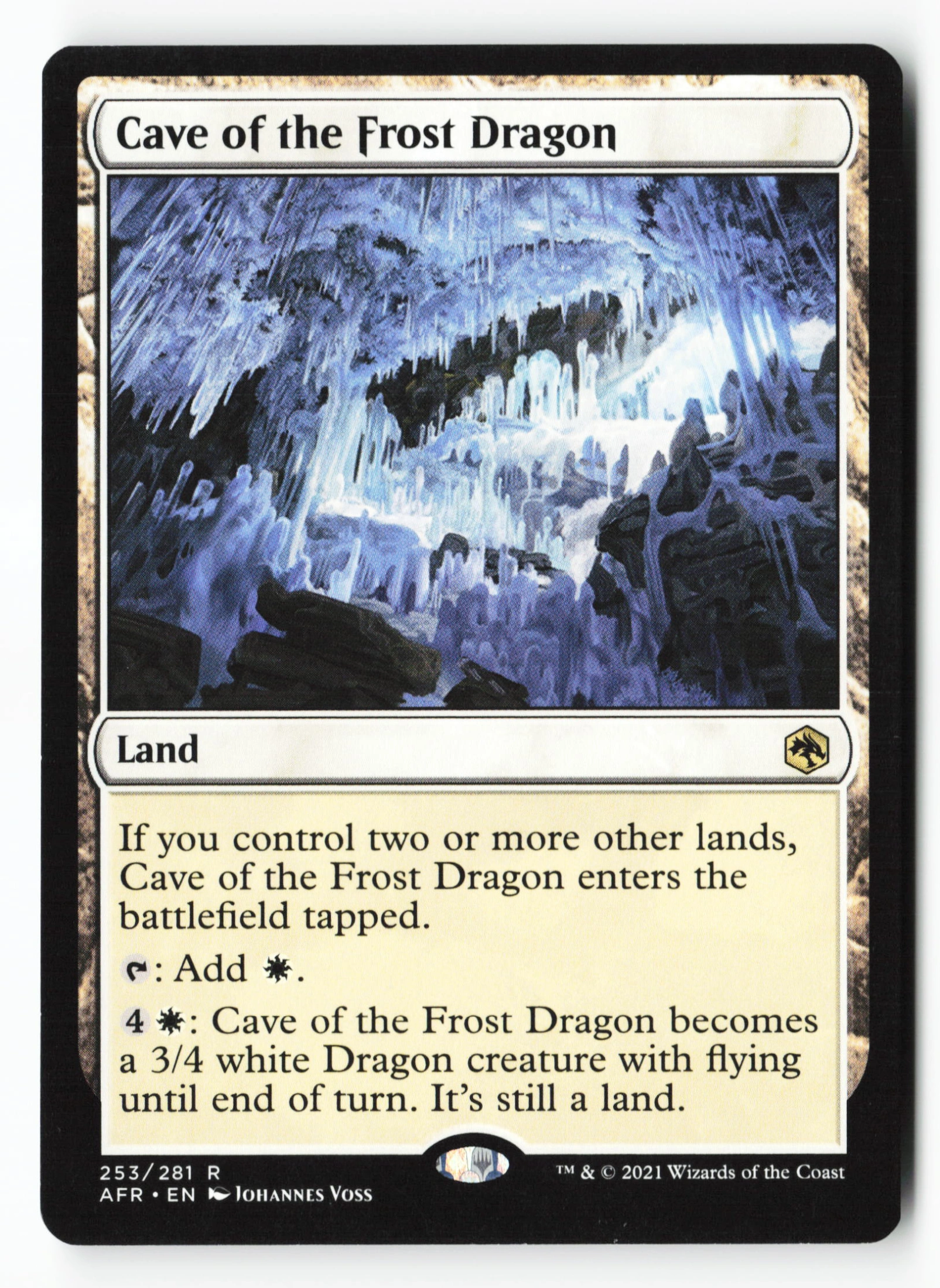 Cave of the Frost Dragon (AFR 253) — Voorkant