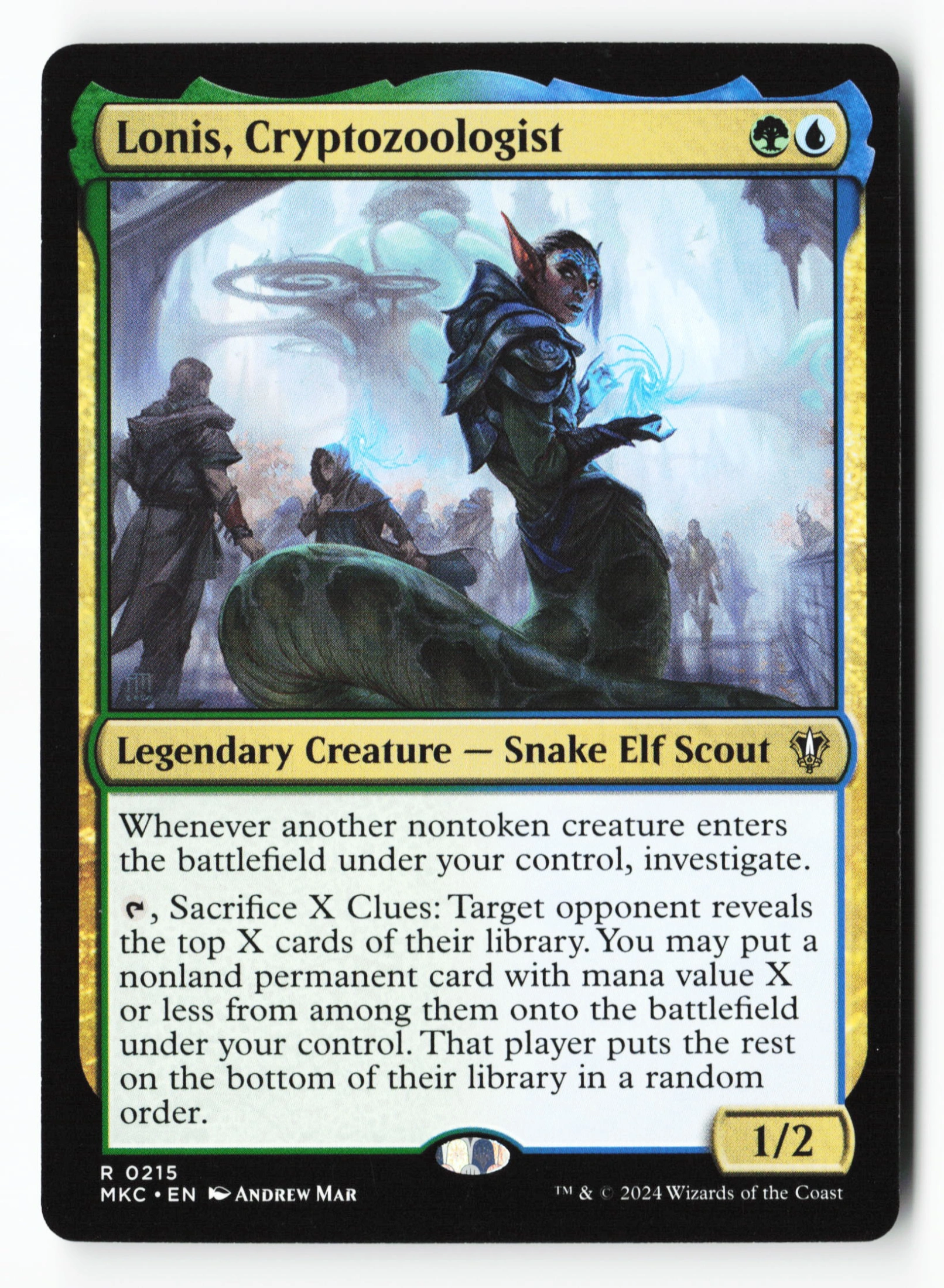 Lonis, Cryptozoologist (MKC 215) — Voorkant