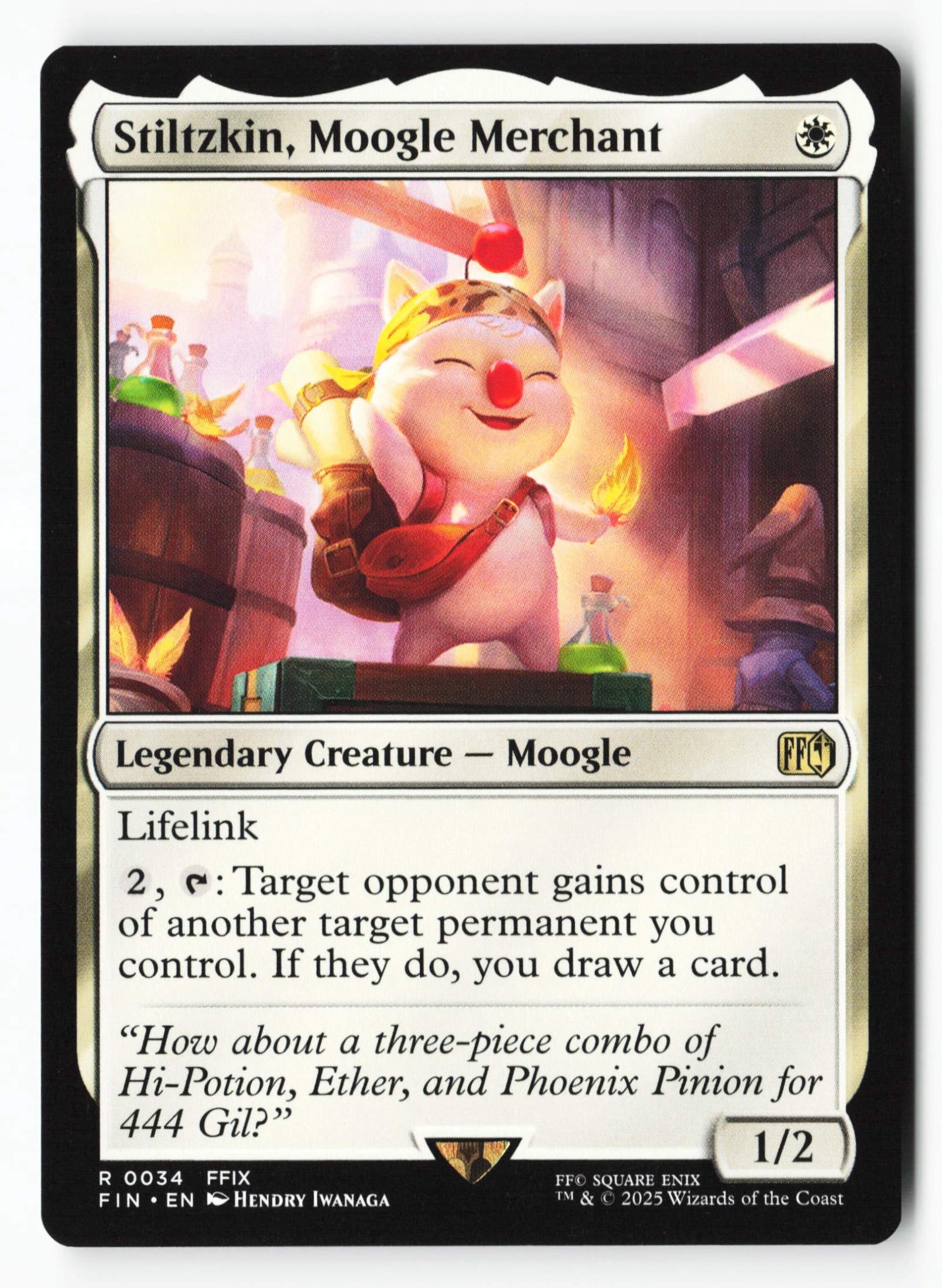 Stiltzkin, Moogle Merchant (FIN 034) — Voorkant