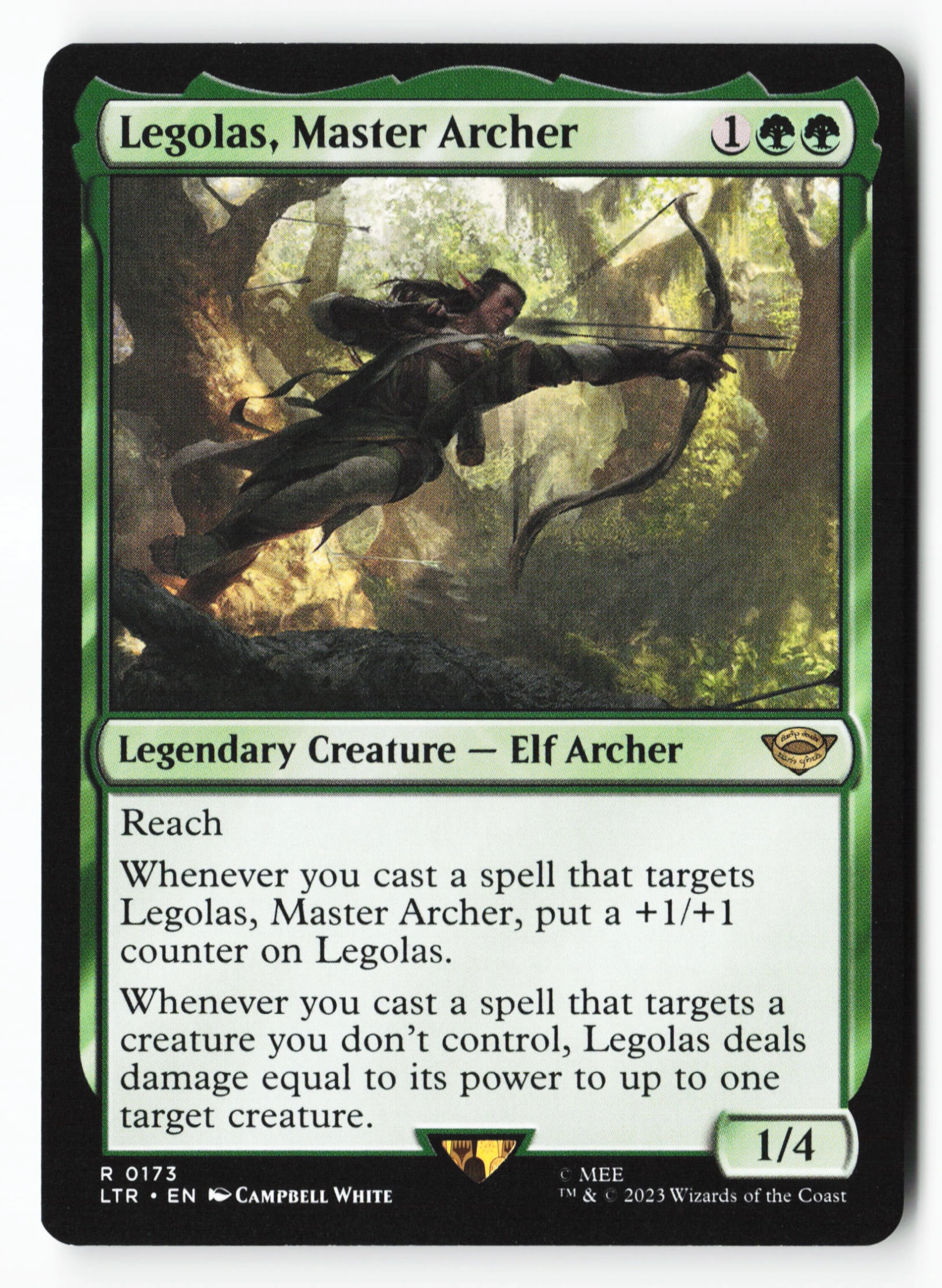 Legolas, Master Archer (LTR 173) — Voorkant