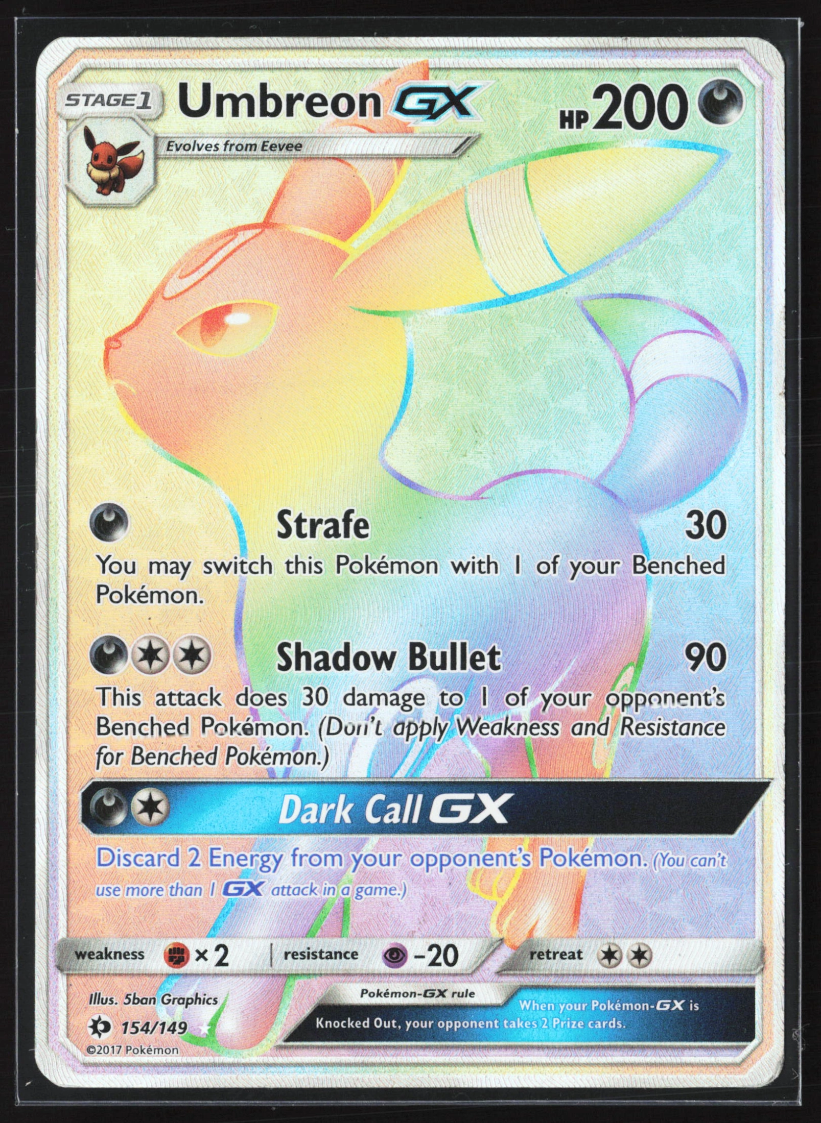 Umbreon-GX (SUM 154) — Voorkant