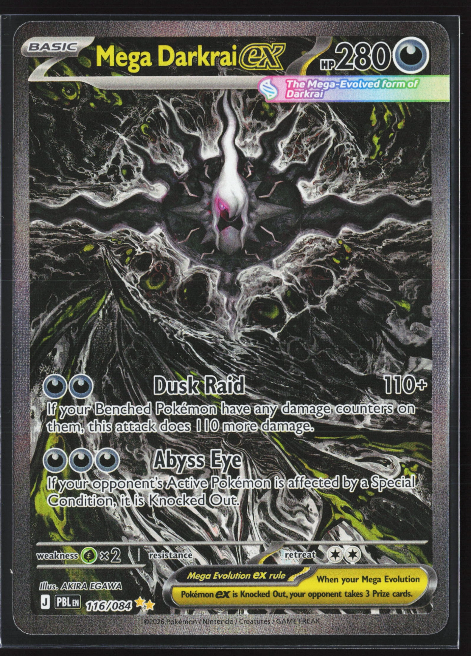 Mega Darkrai ex (PBL 116) — Voorkant
