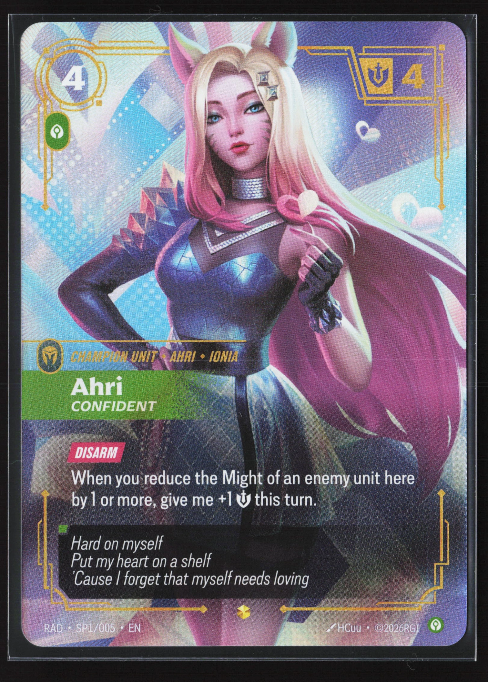 Ahri, Confident (RAD SP1) — Voorkant