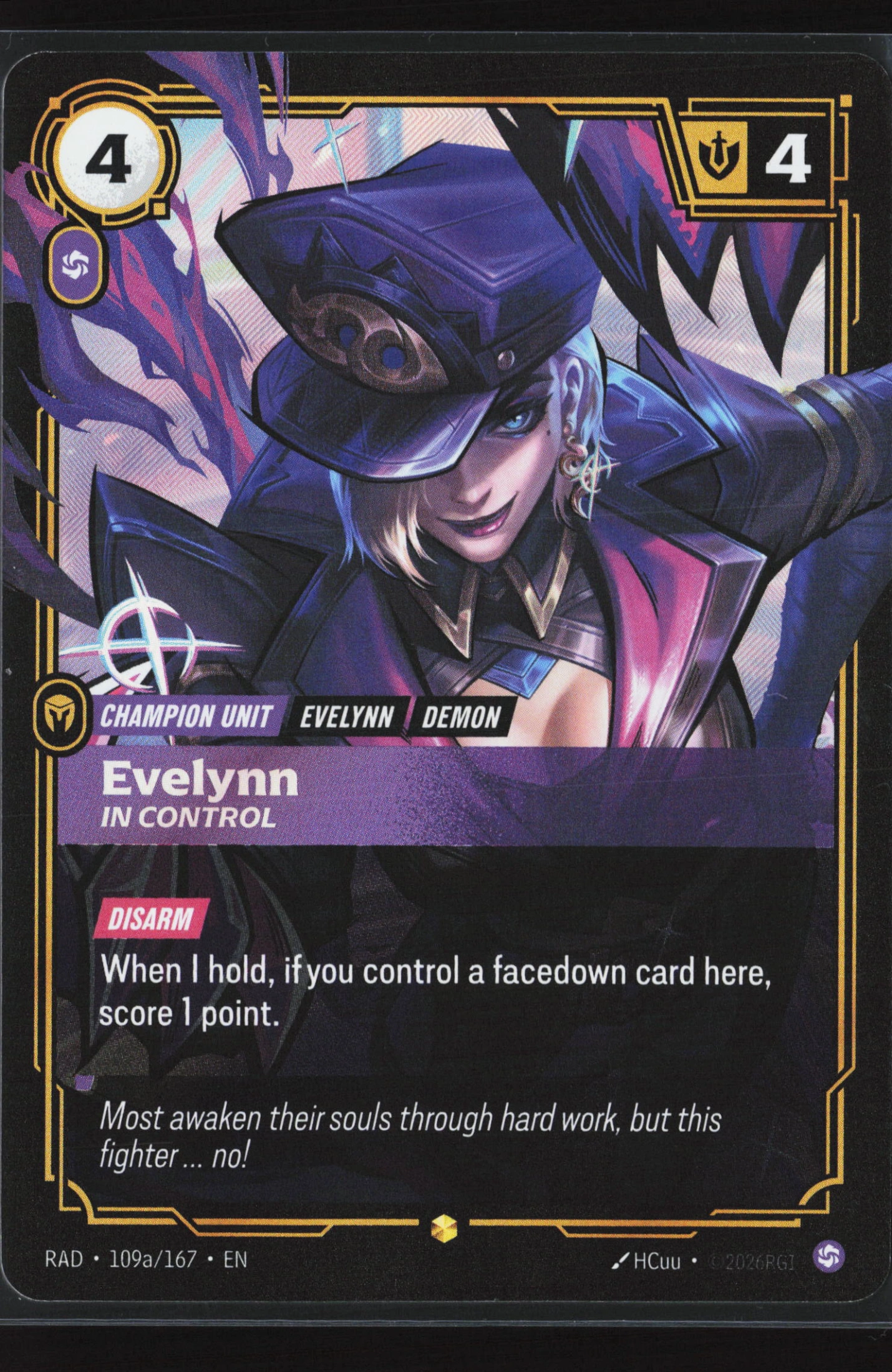 Evelynn, In Control (RAD 109a) — Voorkant