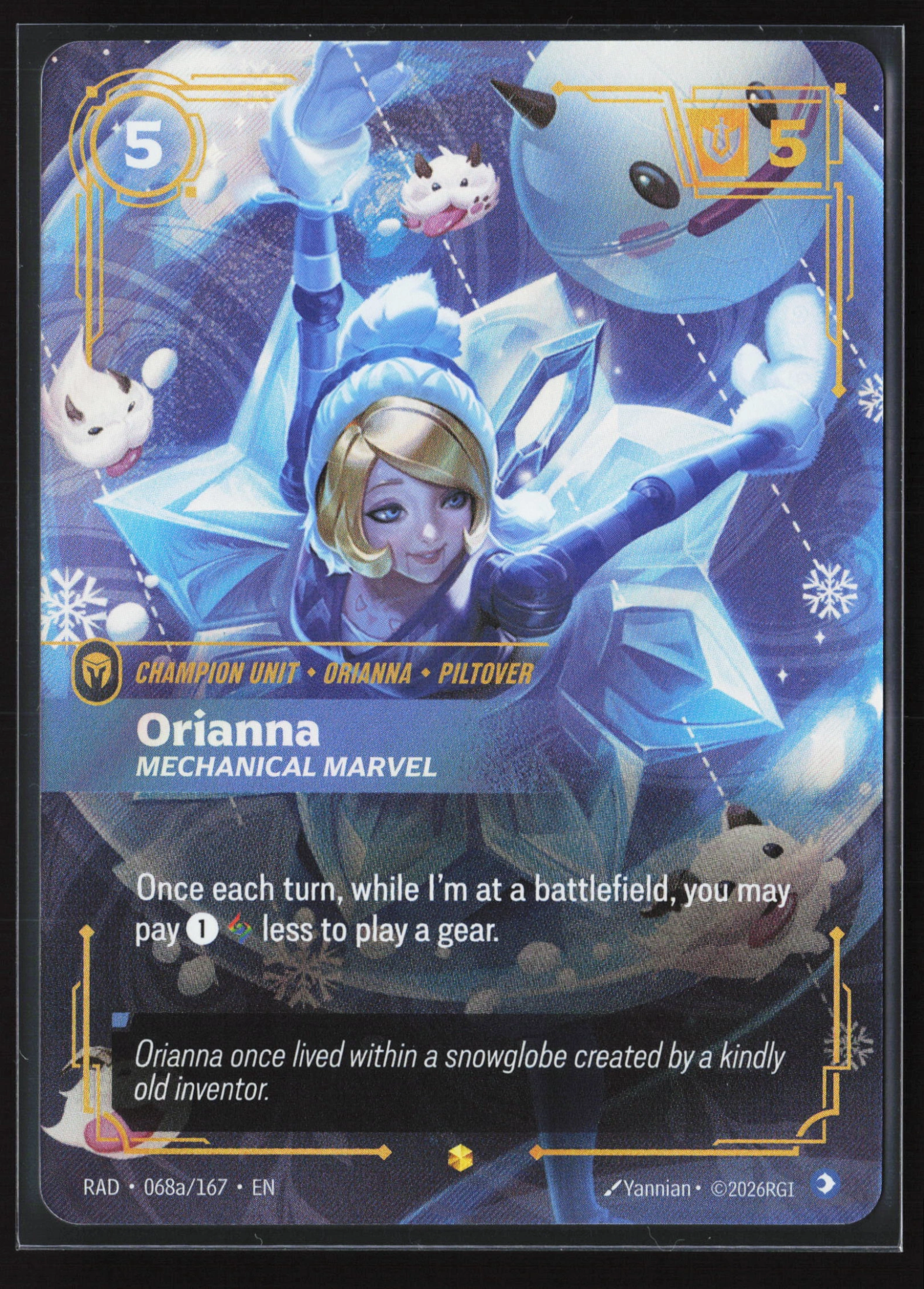 Orianna, Mechanical Marvel (RAD 068a) — Voorkant