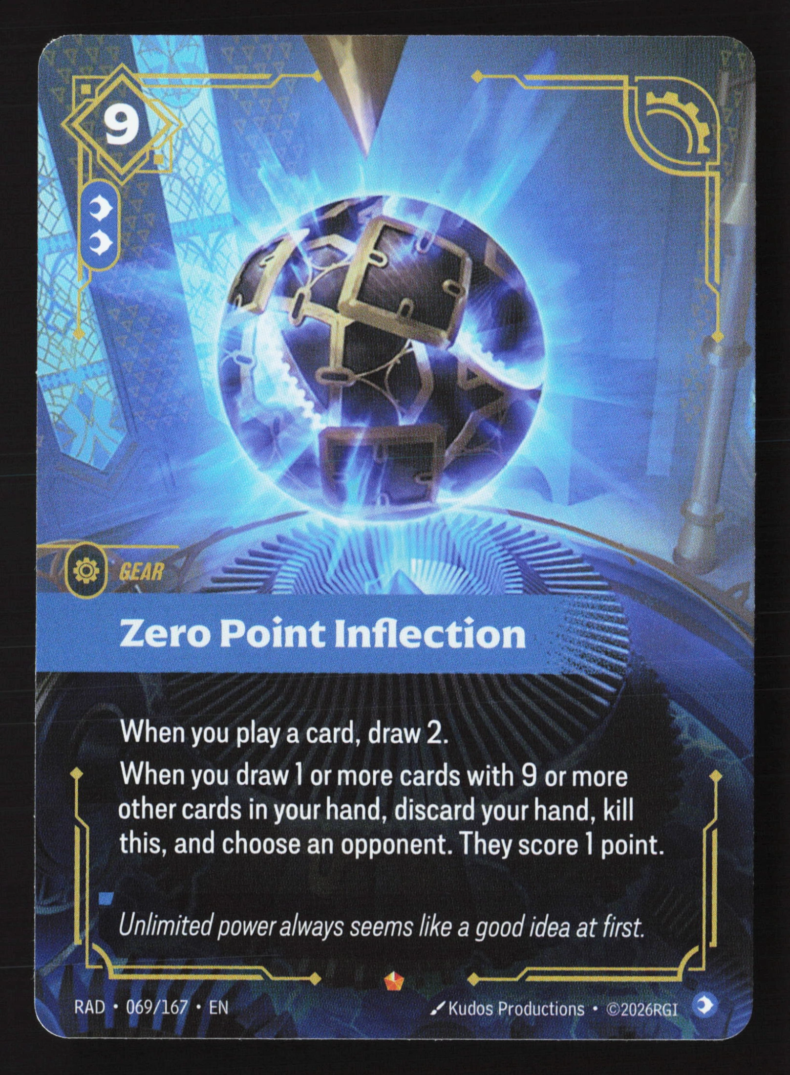 Zero Point Inflection (RAD 069) — Voorkant