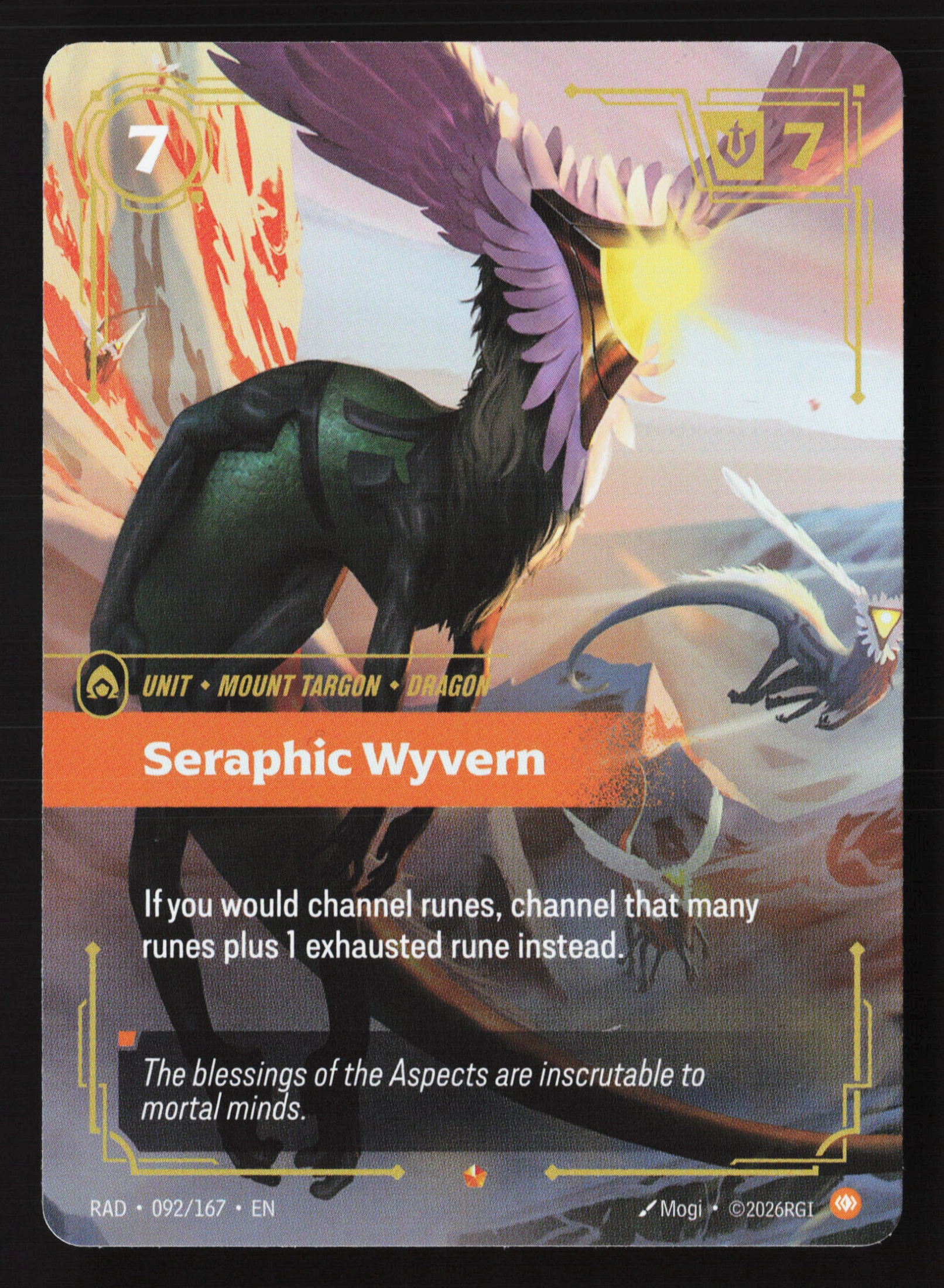 Seraphic Wyvern (RAD 092) — Voorkant