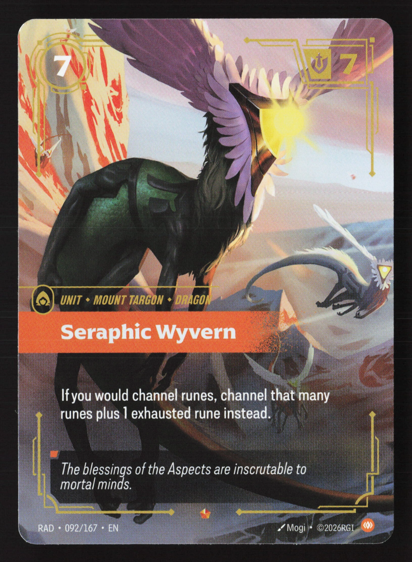 Seraphic Wyvern (RAD 092) — Voorkant