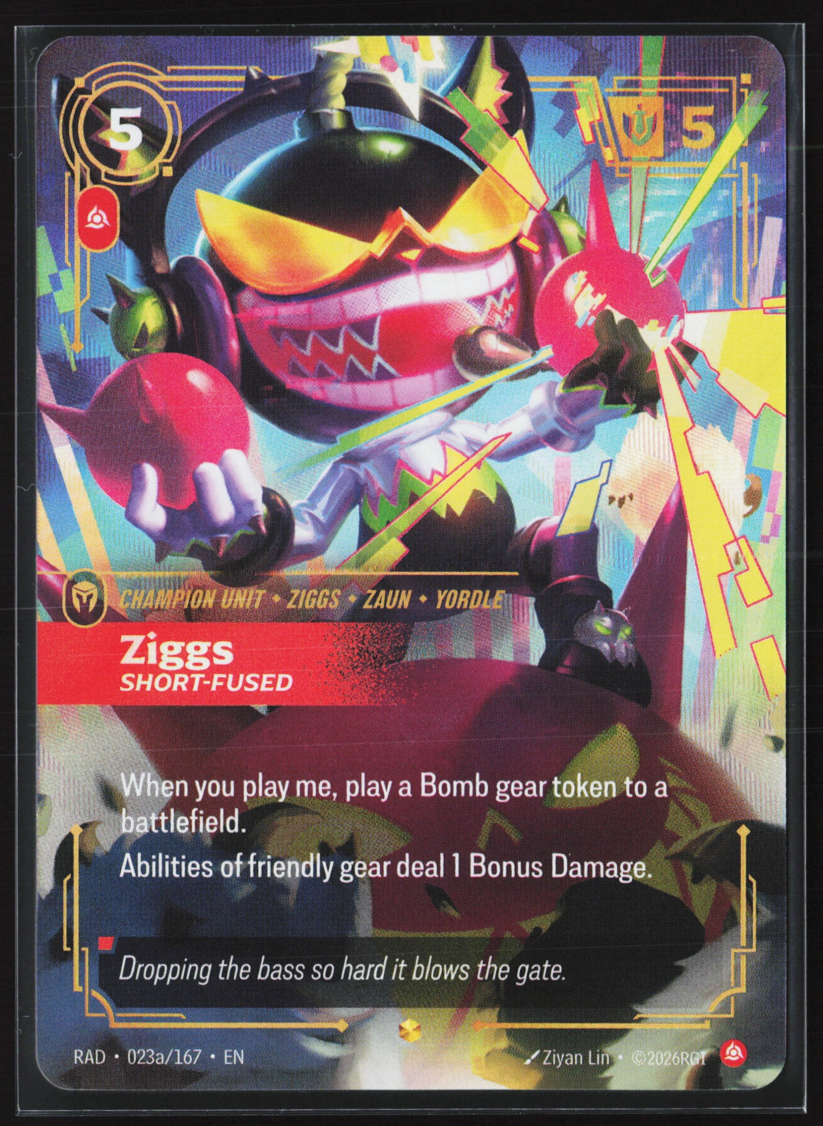 Ziggs, Short-fused (RAD 023a) — Voorkant