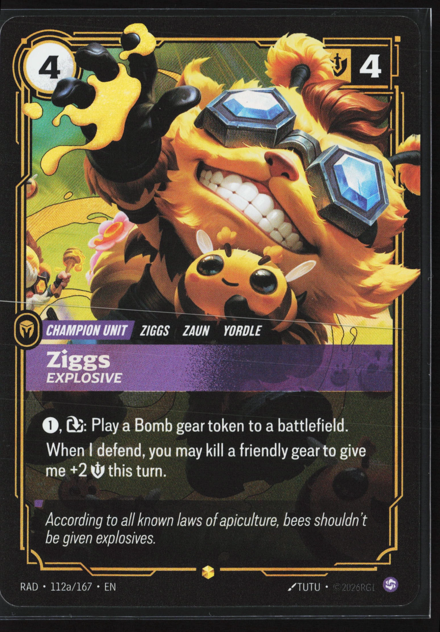 Ziggs, Explosive (RAD 112a) — Voorkant