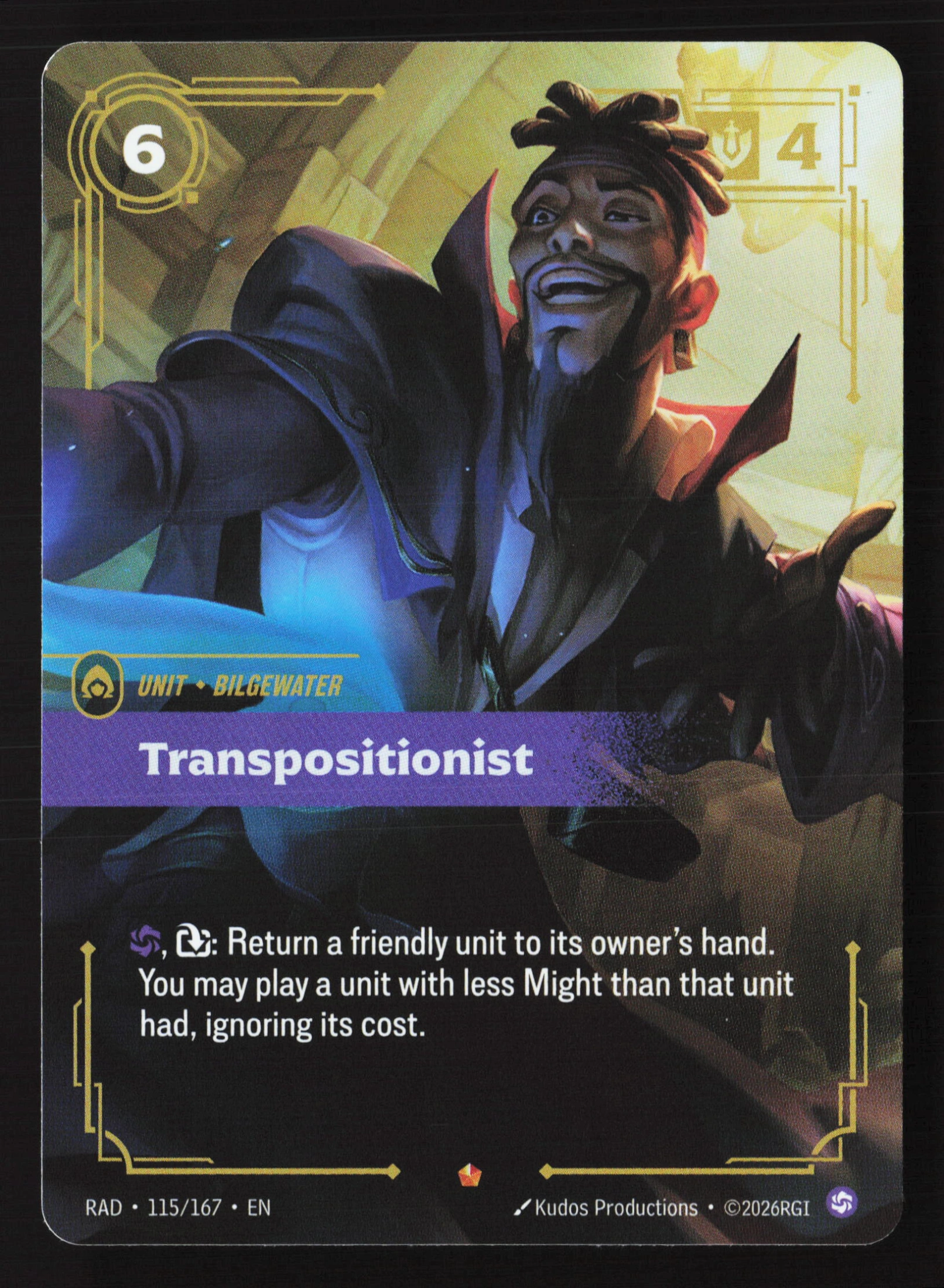 Transpositionist (RAD 115) — Voorkant