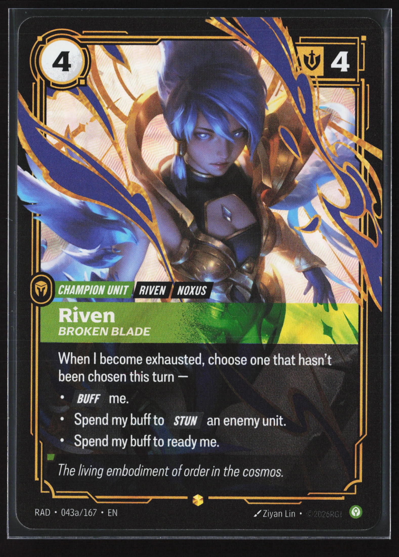 Riven, Broken Blade (RAD 043a) — Voorkant