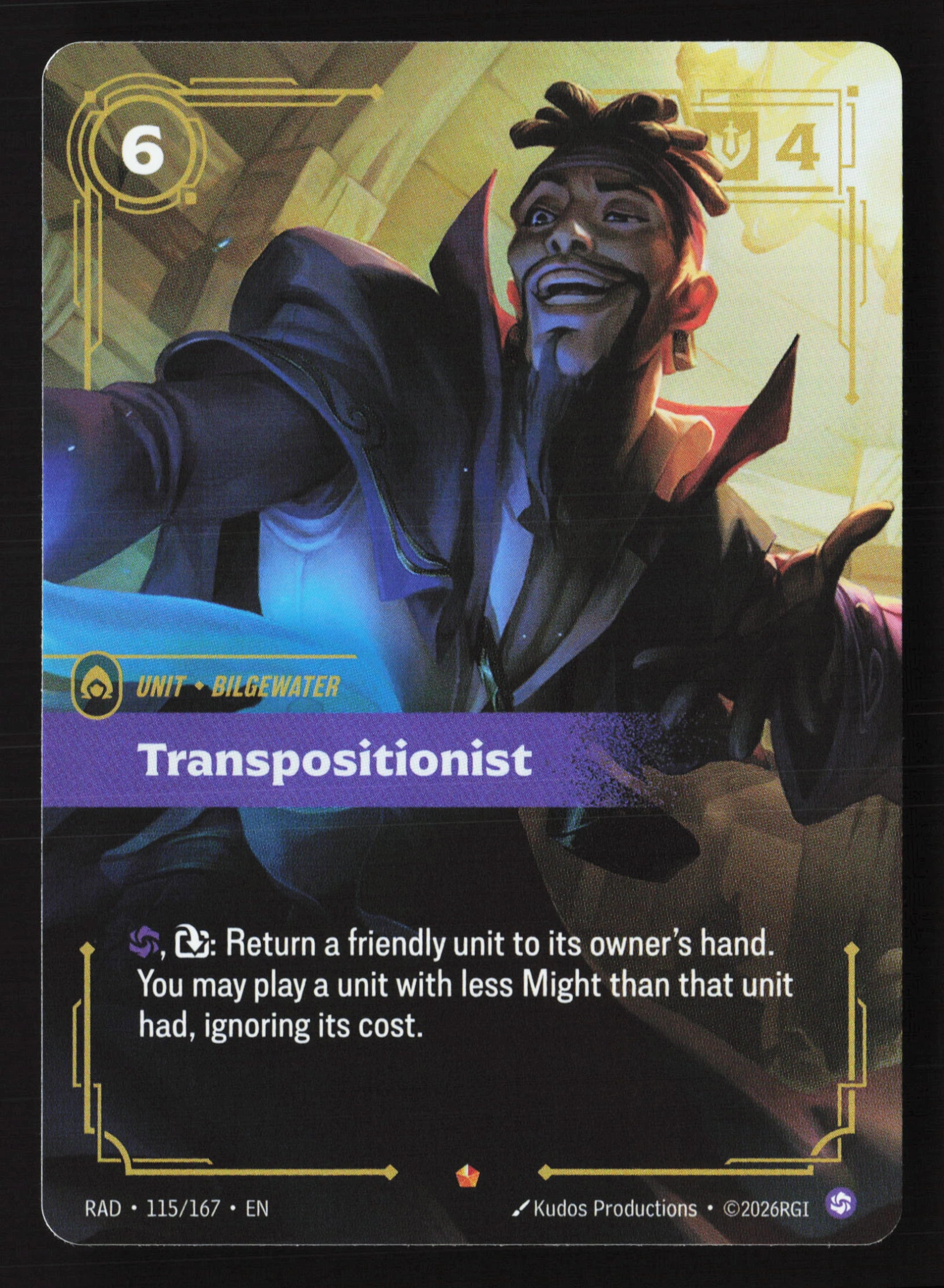 Transpositionist (RAD 115) — Voorkant