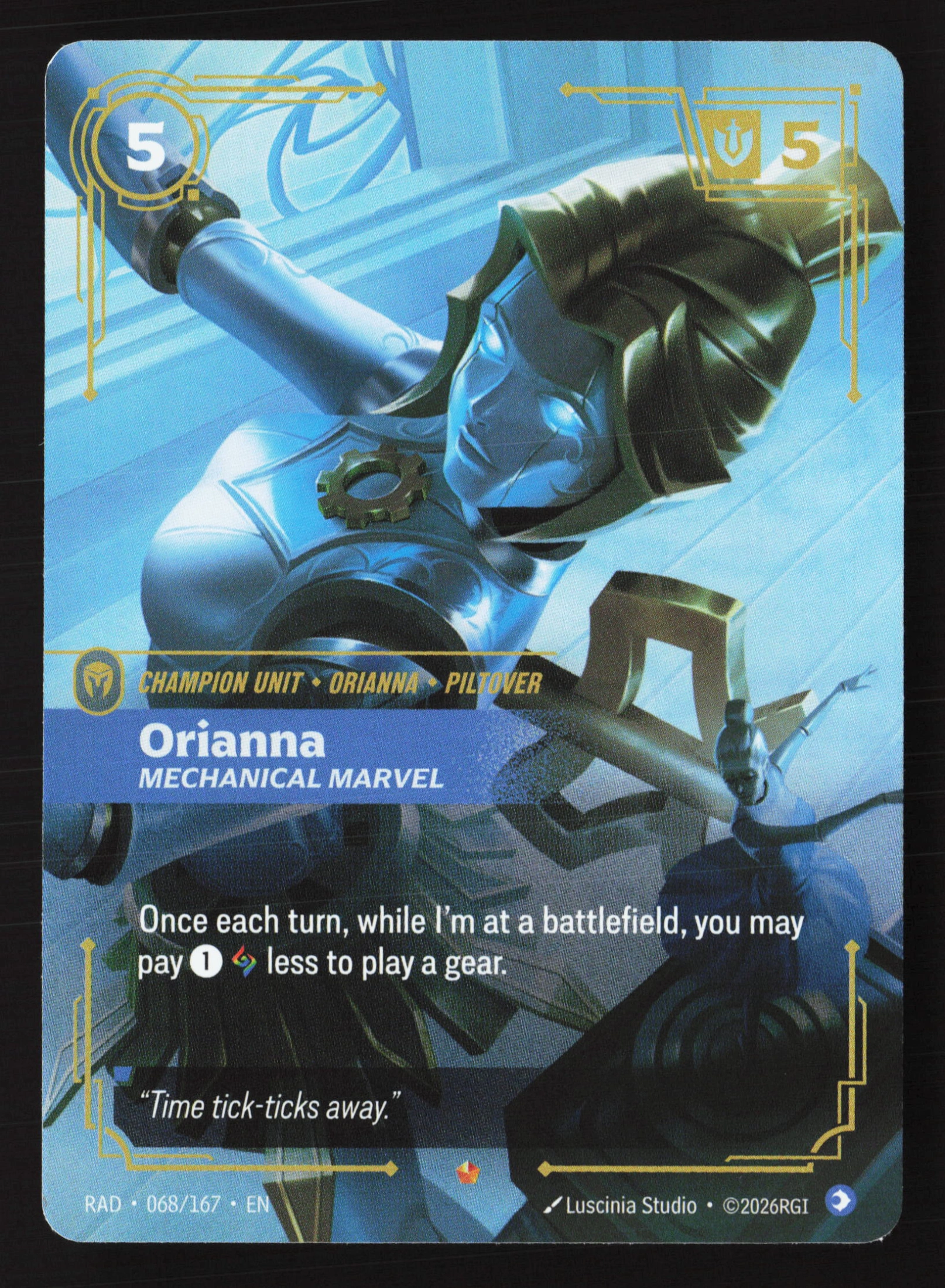 Orianna, Mechanical Marvel (RAD 068) — Voorkant