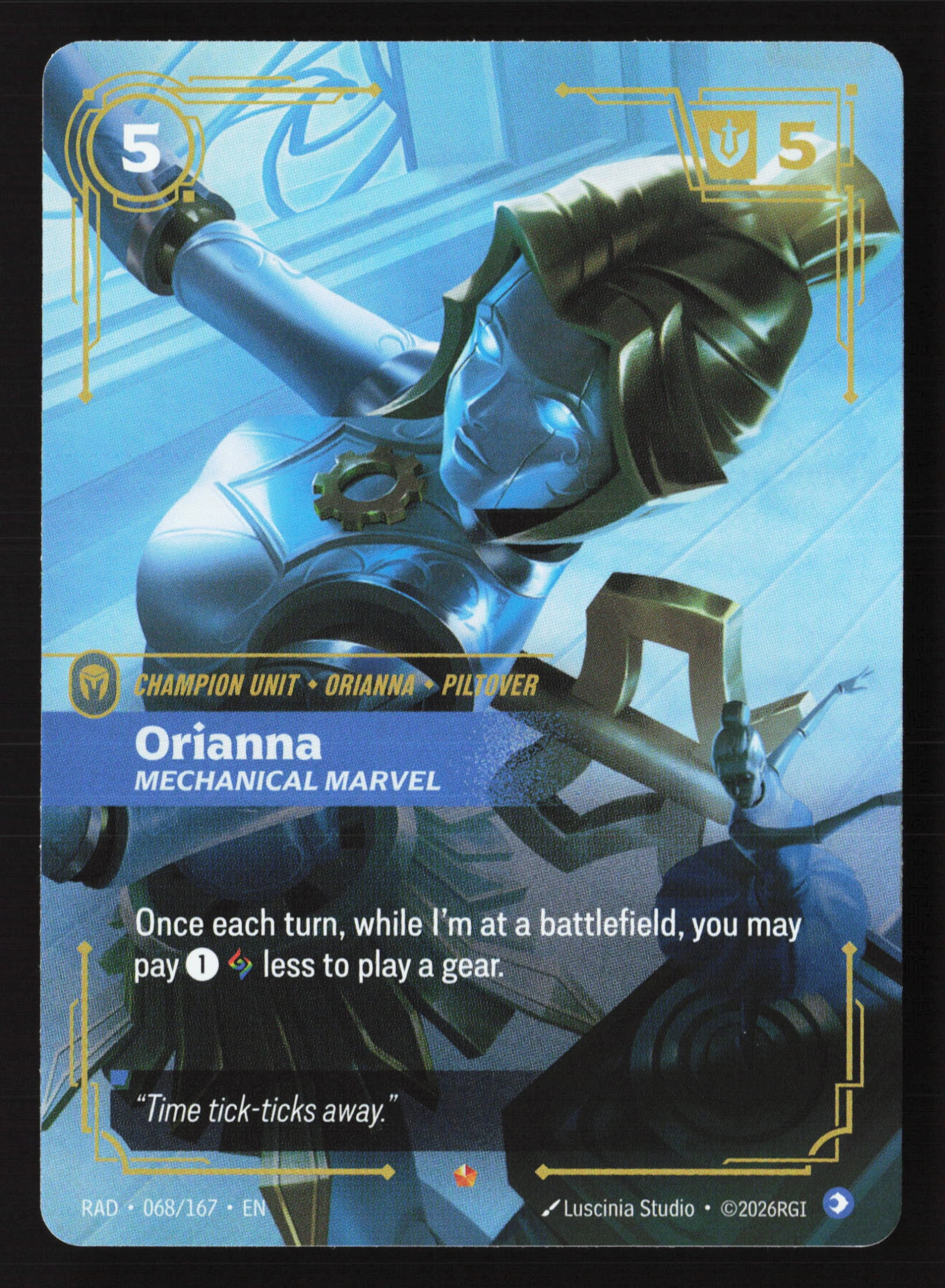 Orianna, Mechanical Marvel (RAD 068) — Voorkant
