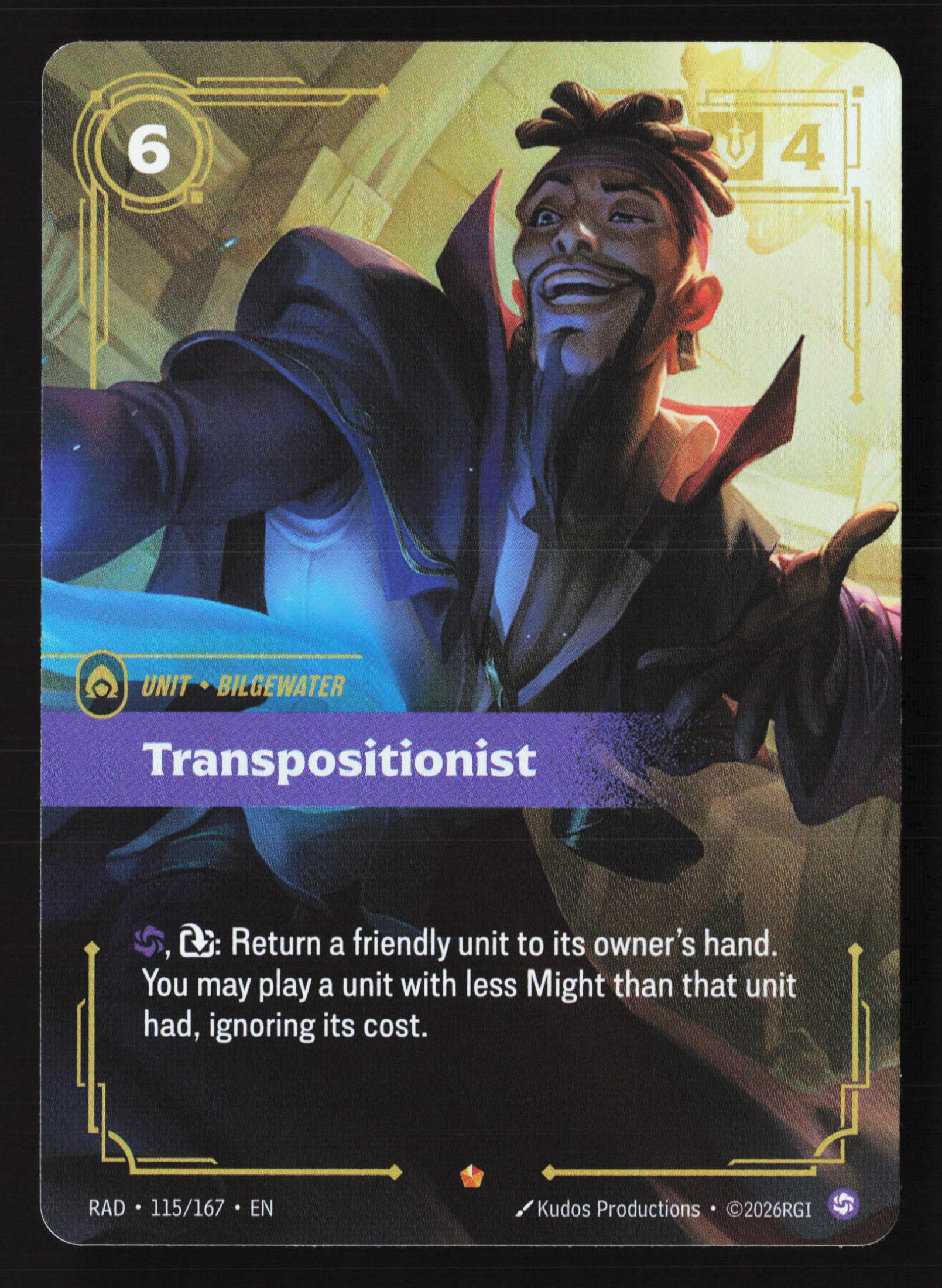 Transpositionist (RAD 115) — Voorkant