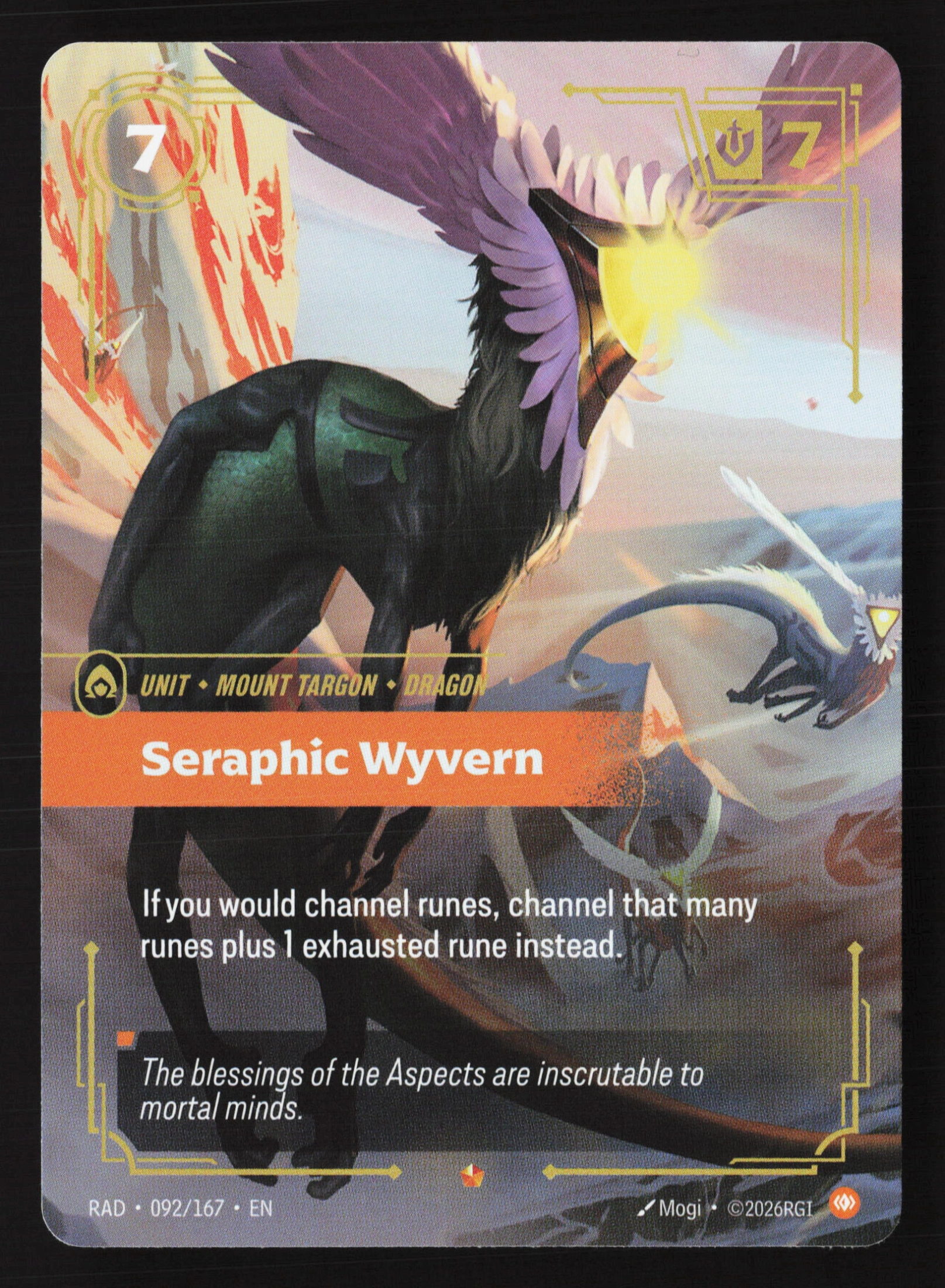 Seraphic Wyvern (RAD 092) — Voorkant