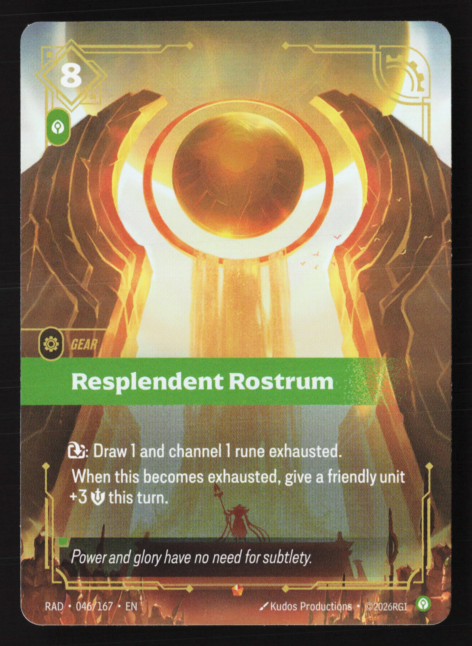 Resplendent Rostrum (RAD 046) — Voorkant