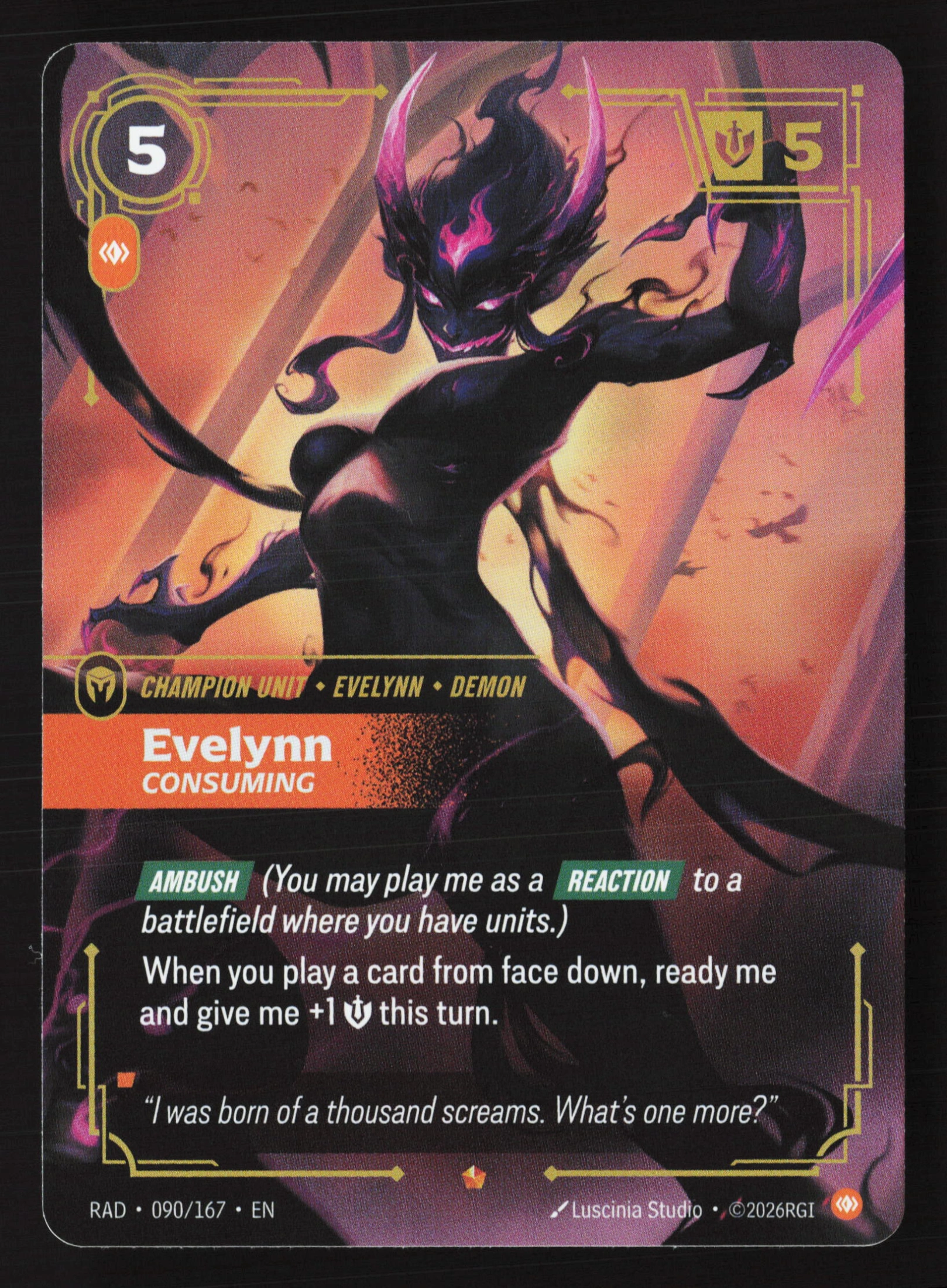 Evelynn, Consuming (RAD 090) — Voorkant
