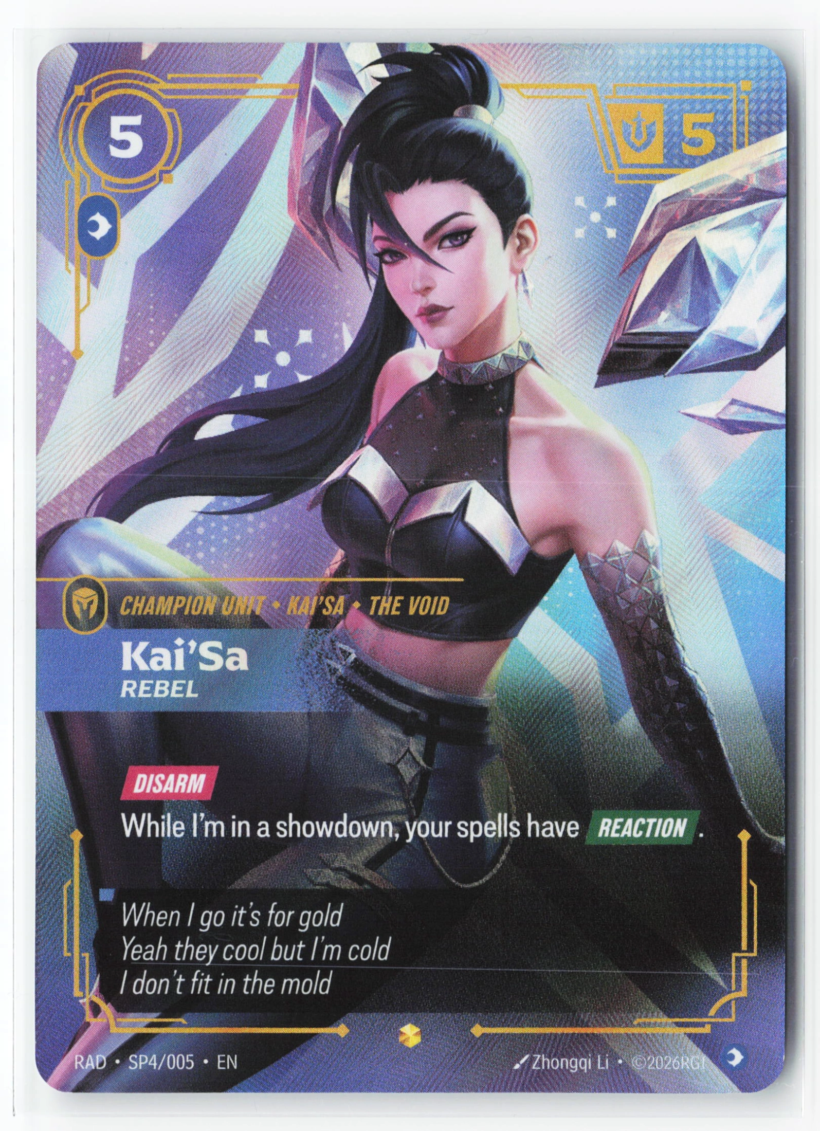 Kai'sa, Rebel (RAD SP4) — Voorkant