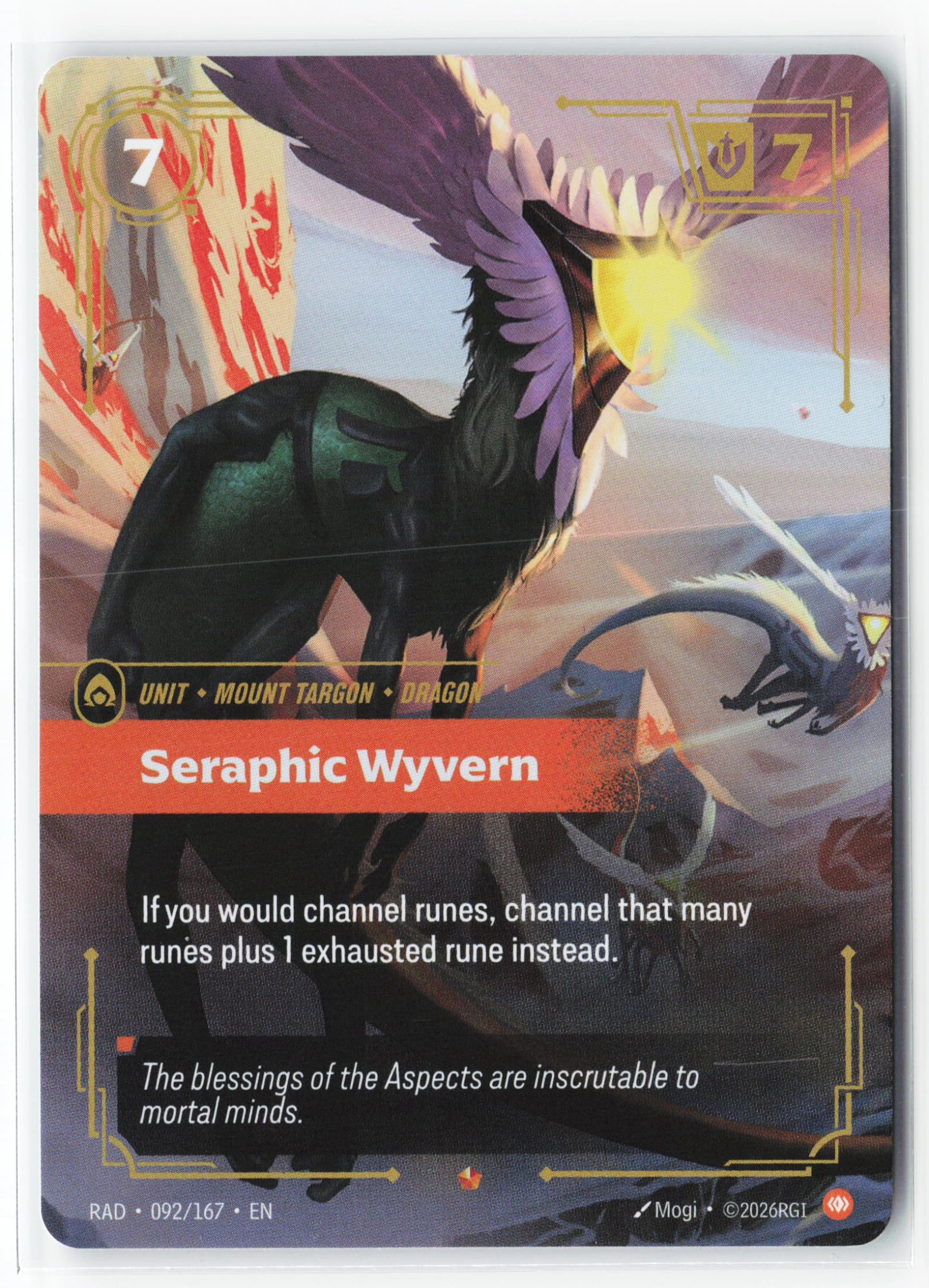 Seraphic Wyvern (RAD 092) — Voorkant