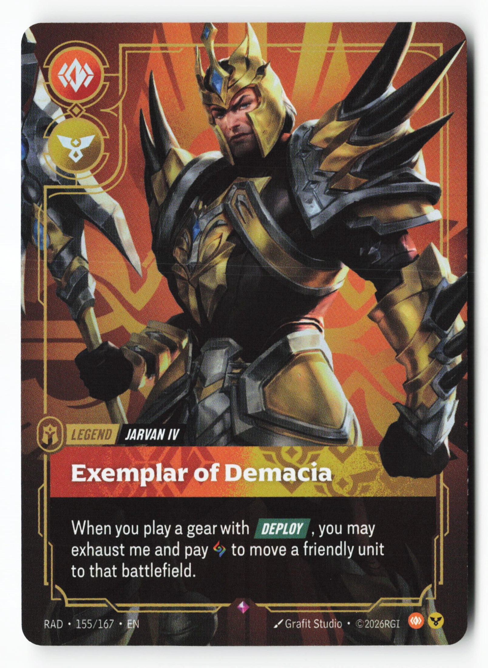 Exemplar Of Demacia (RAD 155) — Voorkant