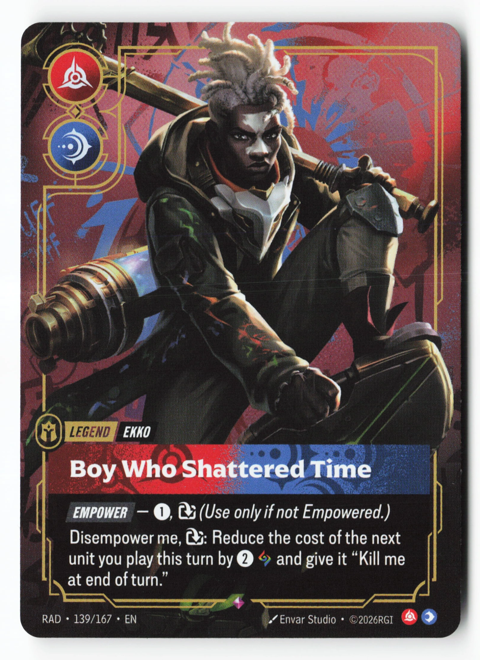 Boy Who Shattered Time (RAD 139) — Voorkant