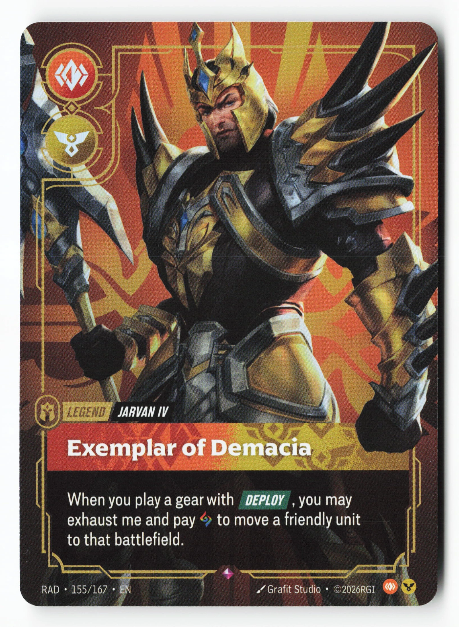 Exemplar Of Demacia (RAD 155) — Voorkant