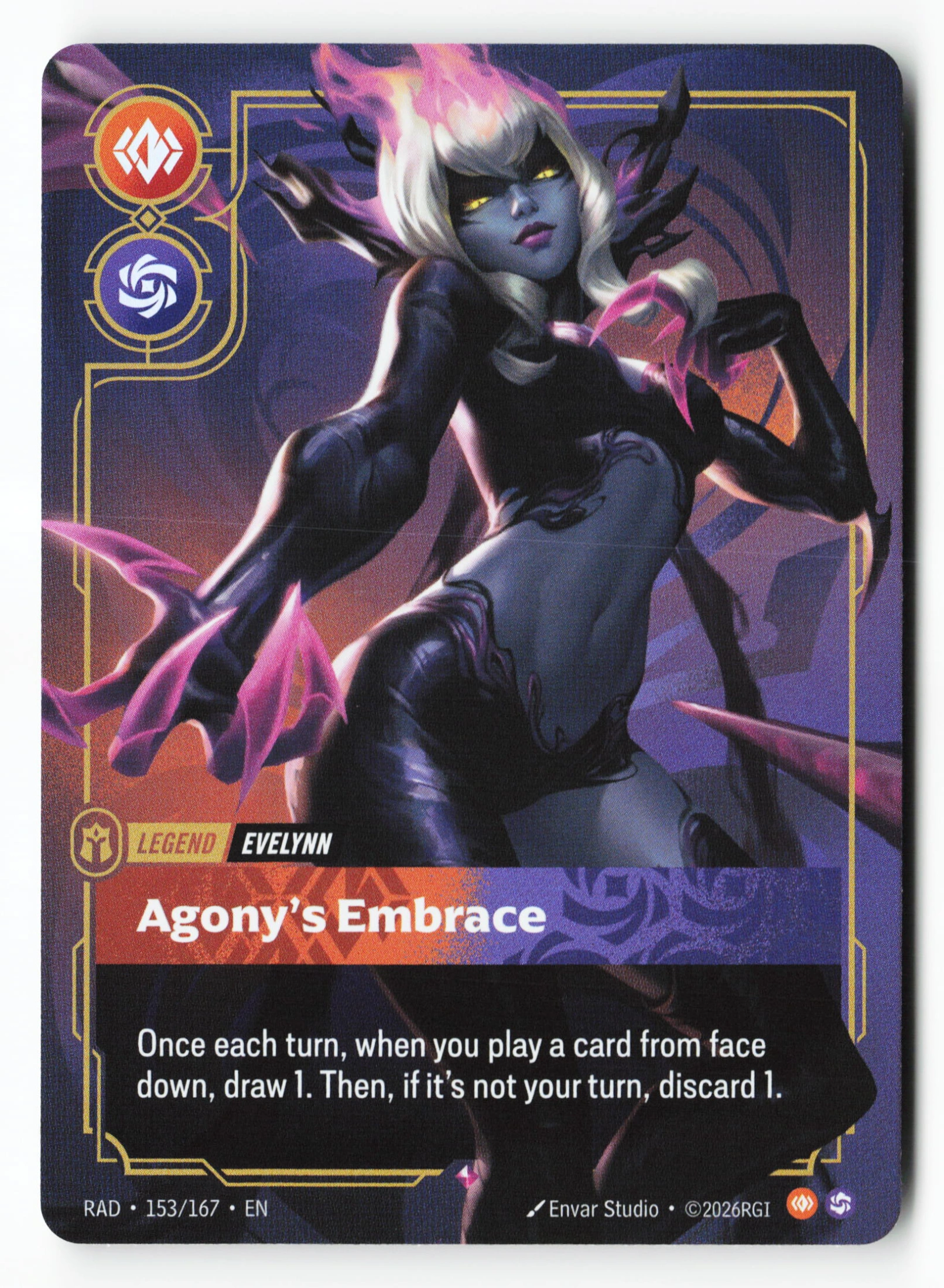 Agony's Embrace (RAD 153) — Voorkant