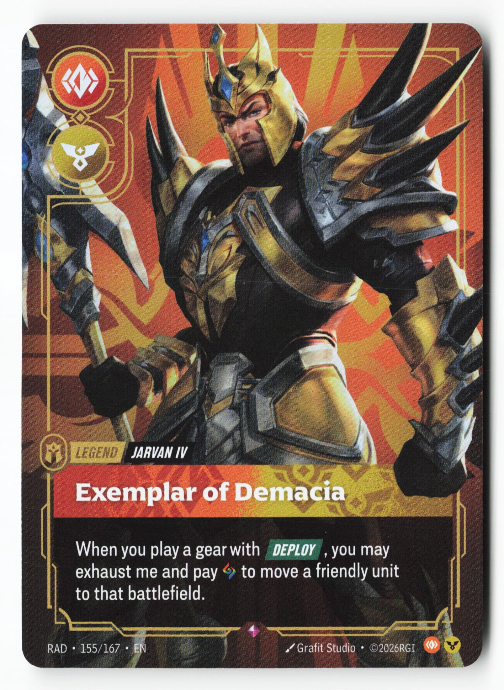 Exemplar Of Demacia (RAD 155) — Voorkant