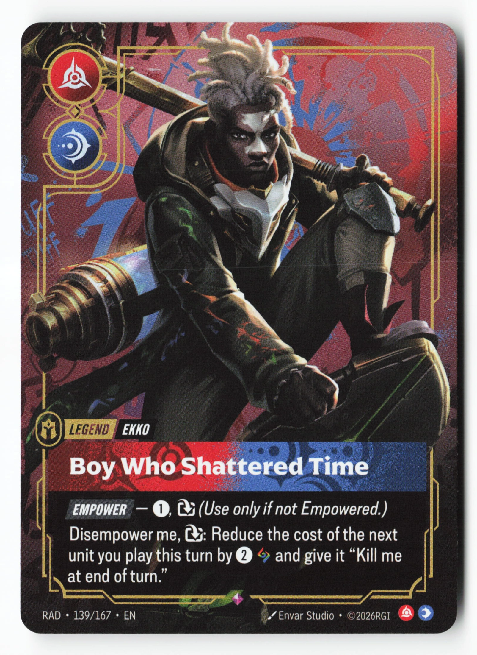 Boy Who Shattered Time (RAD 139) — Voorkant