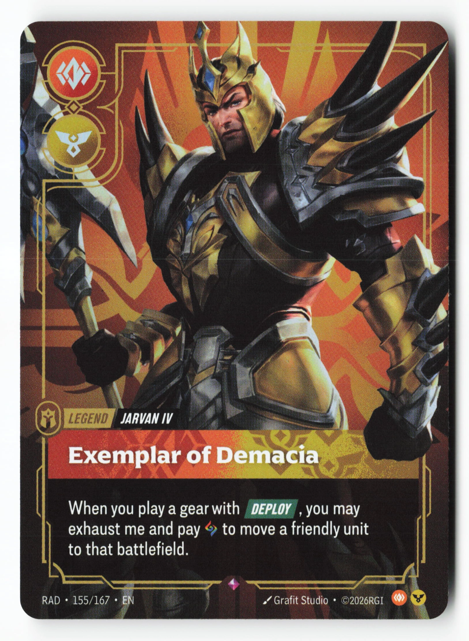 Exemplar Of Demacia (RAD 155) — Voorkant